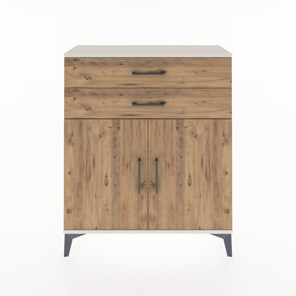 Woodntry Modular Dresser Moonstone 88x30x94 cm with Cover and Drawer KC3-1