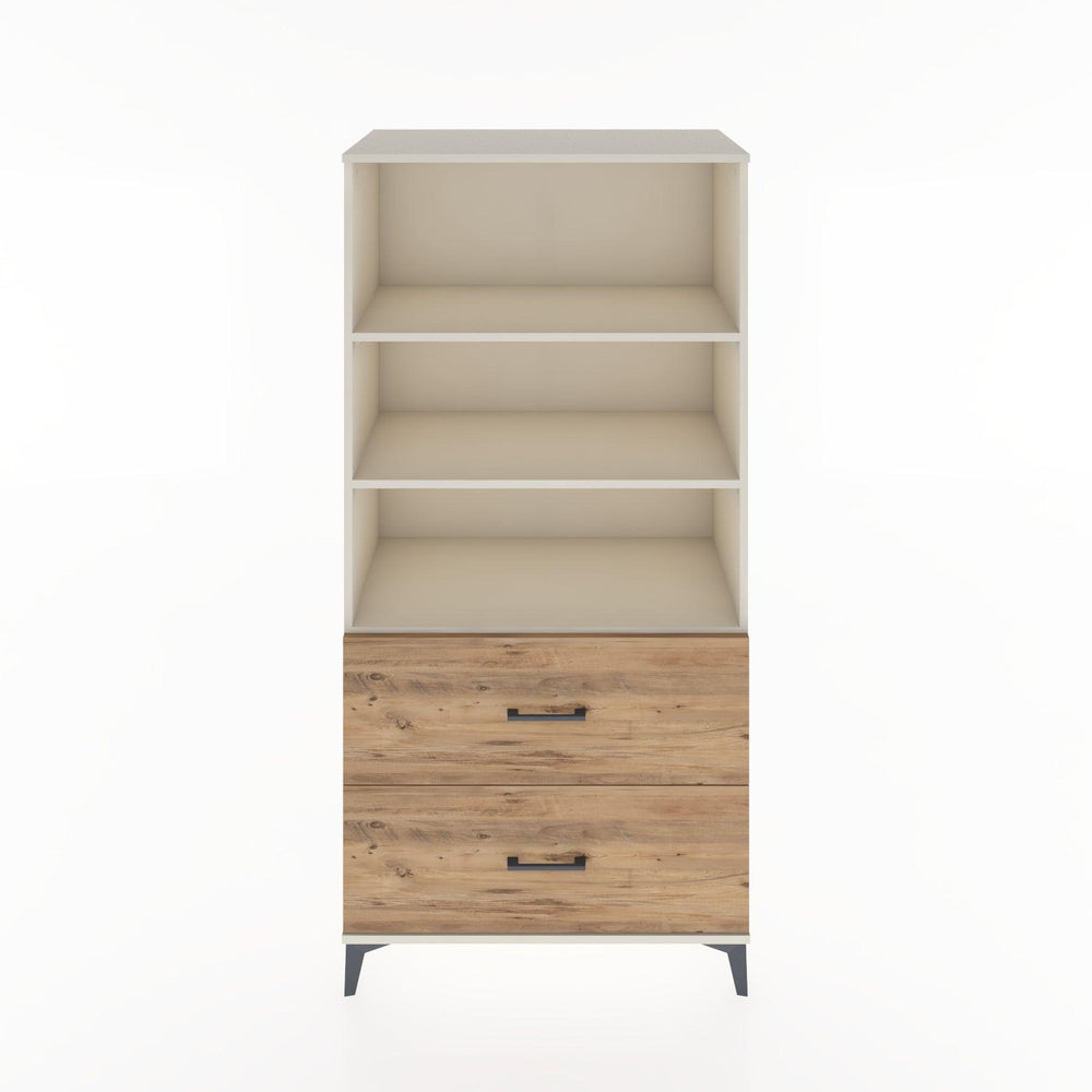 Woodntry Modular Cabinet Moonstone 88x44x170 cm with Drawers and Shelves CR49-1