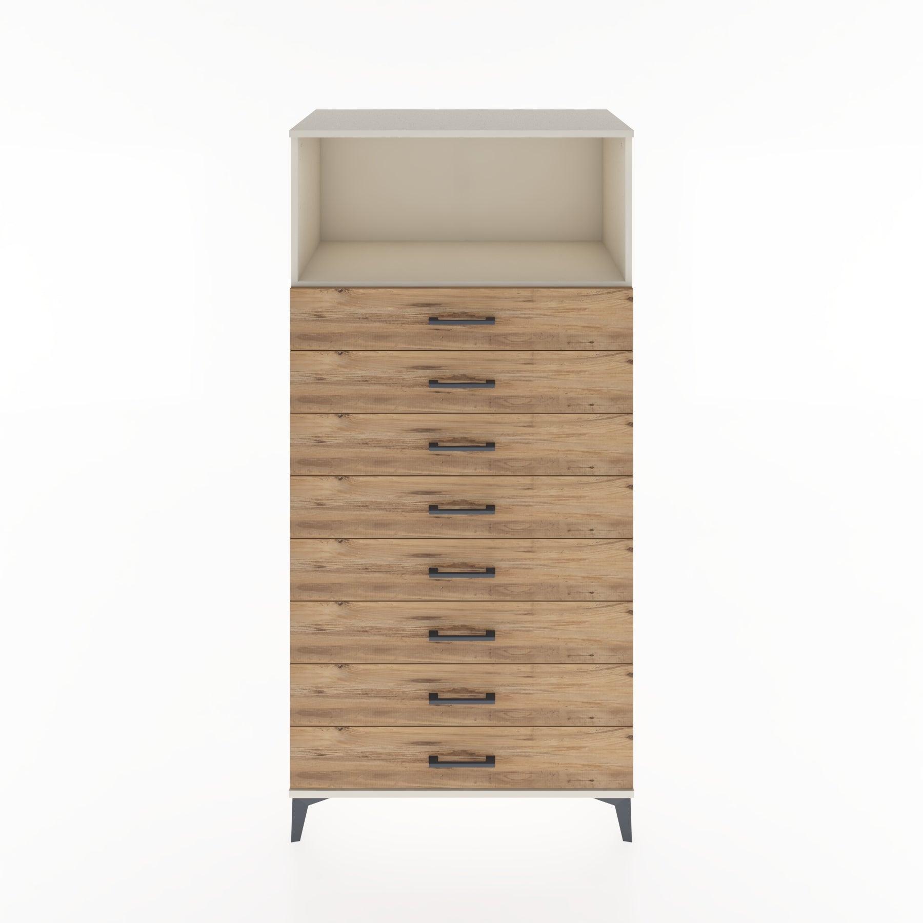 Woodntry Modular Cabinet Moonstone 88x44x170 cm with Drawers and Shelves CR32-1