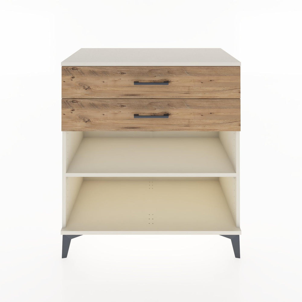 Woodntry Modüler Şifonyer Aytaşı 88x44x84 cm Çekmeceli ve Raflı CR14-1