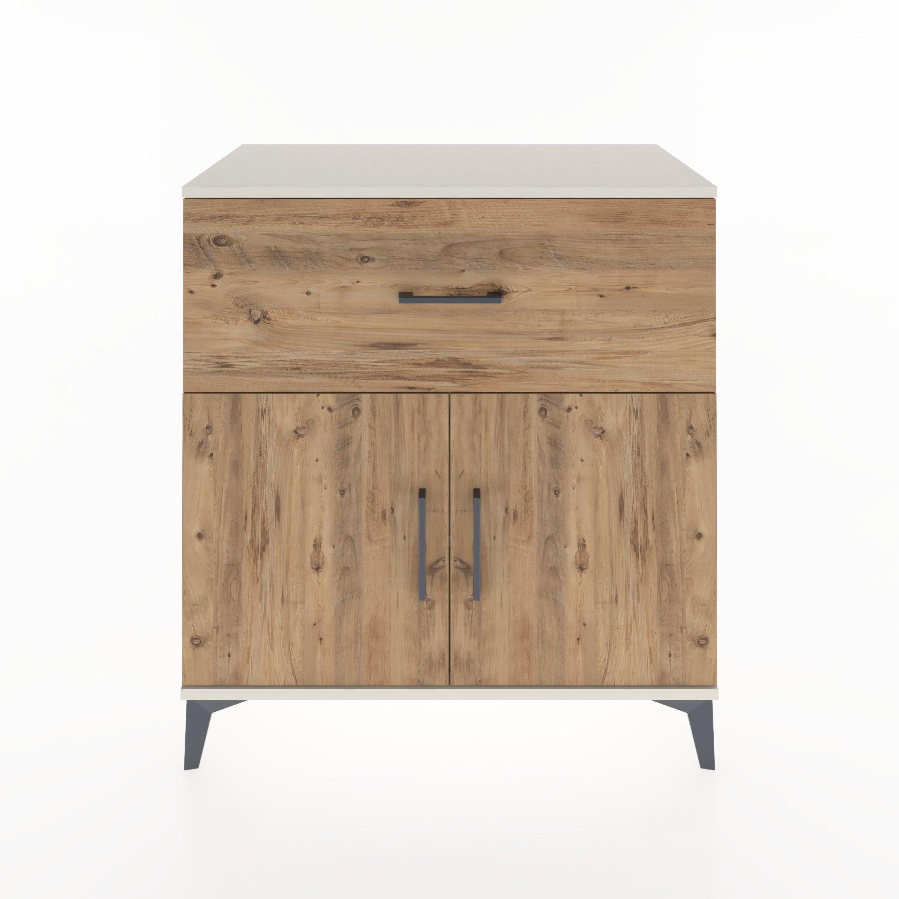 Woodntry Modular Dresser Moonstone 88x44x84 cm with Cover and Drawer KC50-1