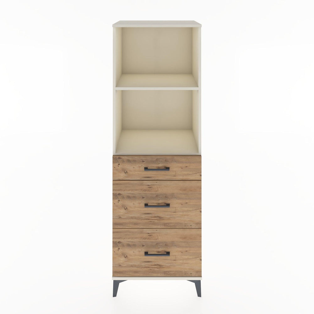 Woodntry Modular Cabinet Moonstone 60x44x170 cm with Drawers and Shelves CR47-1