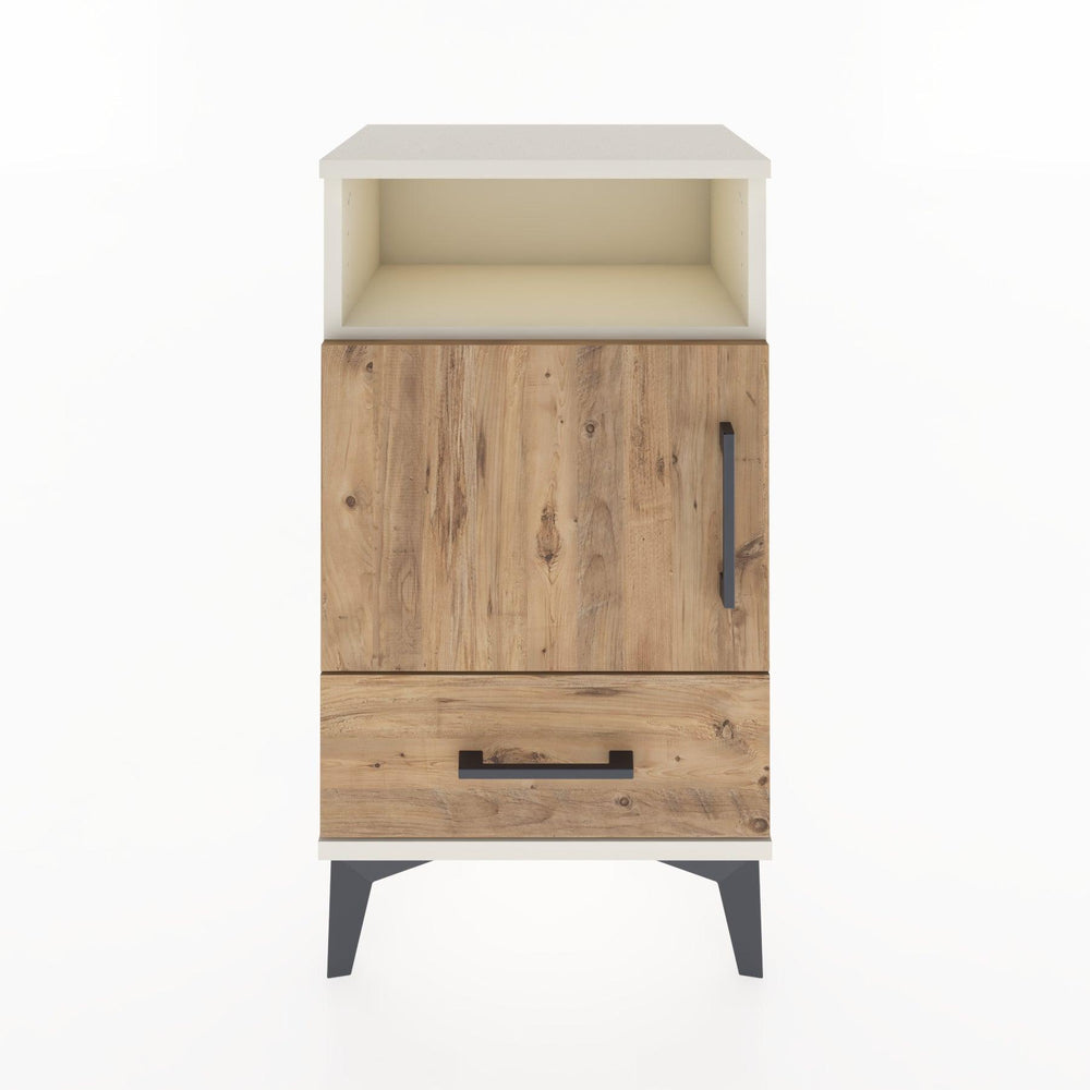 Woodntry Modüler Komodin Raf Kapak Çekmeceli 44x30x68 cm Aytaşı - Woodntry