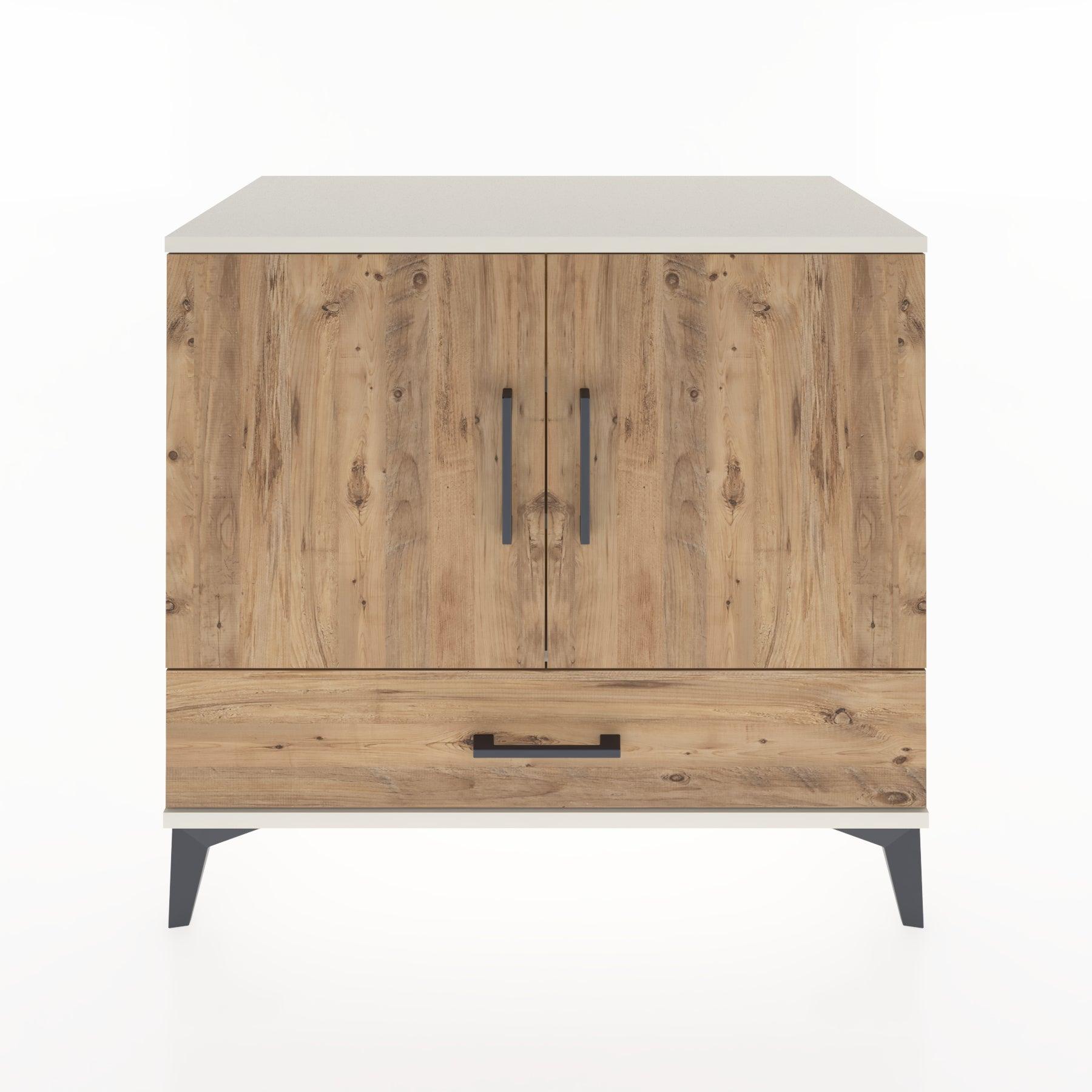 Woodntry Modüler Şifonyer Aytaşı 88x44x68 cm Kapaklı ve Çekmeceli KC1-1