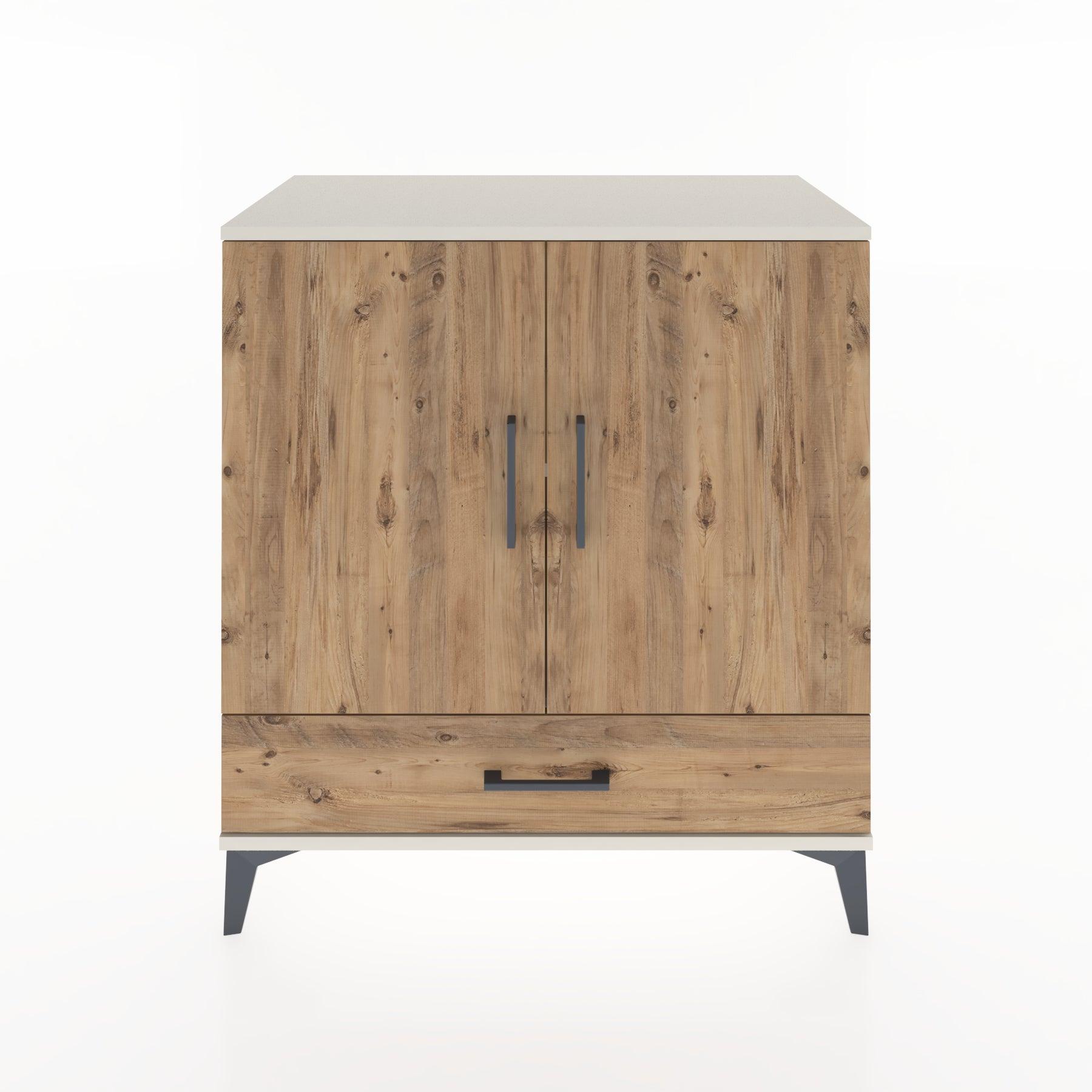 Woodntry Modular Dresser Moonstone 88x44x84 cm with Cover and Drawer KC72-1