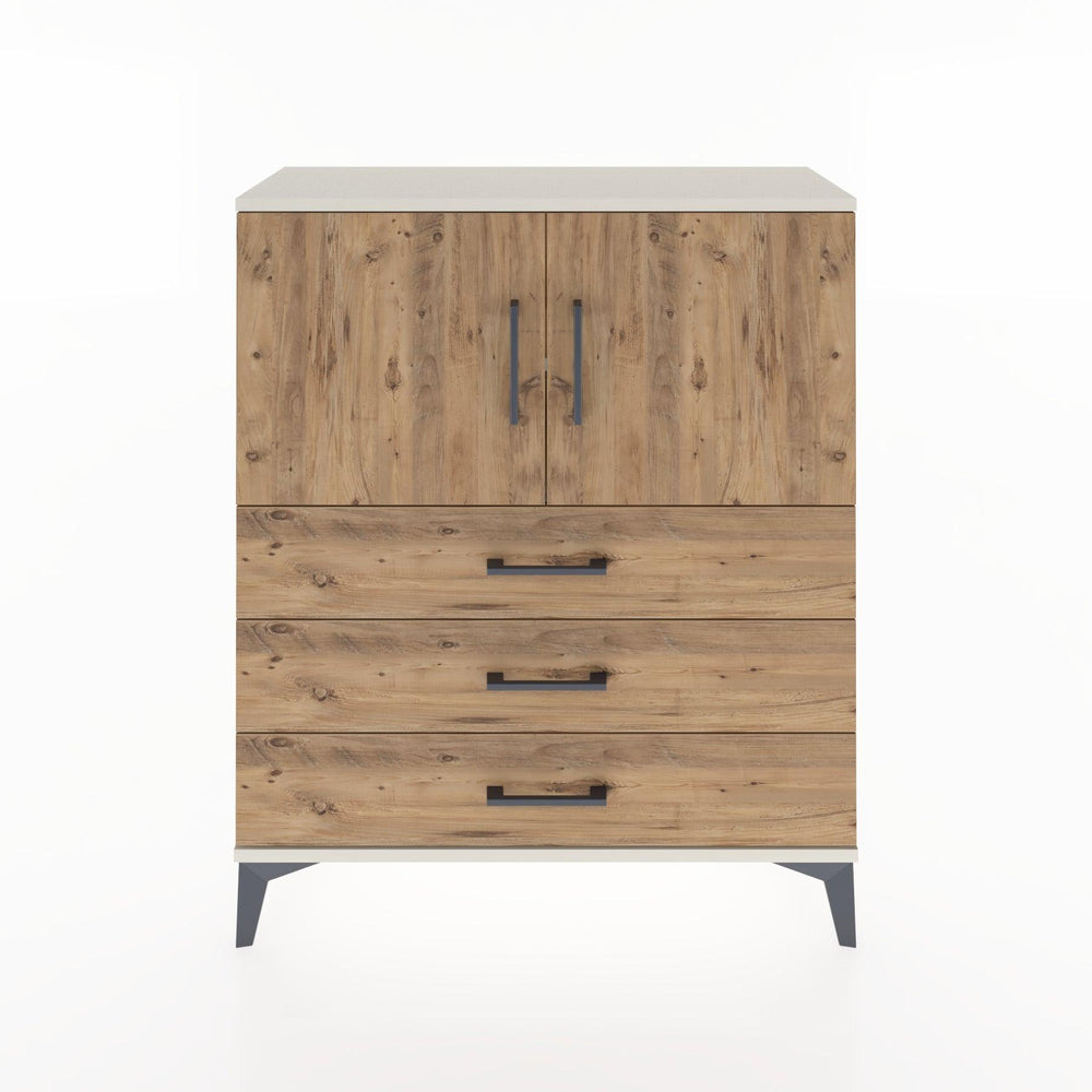 Woodntry Modüler Şifonyer Aytaşı 88x30x94 cm Kapaklı ve Çekmeceli KC7-1