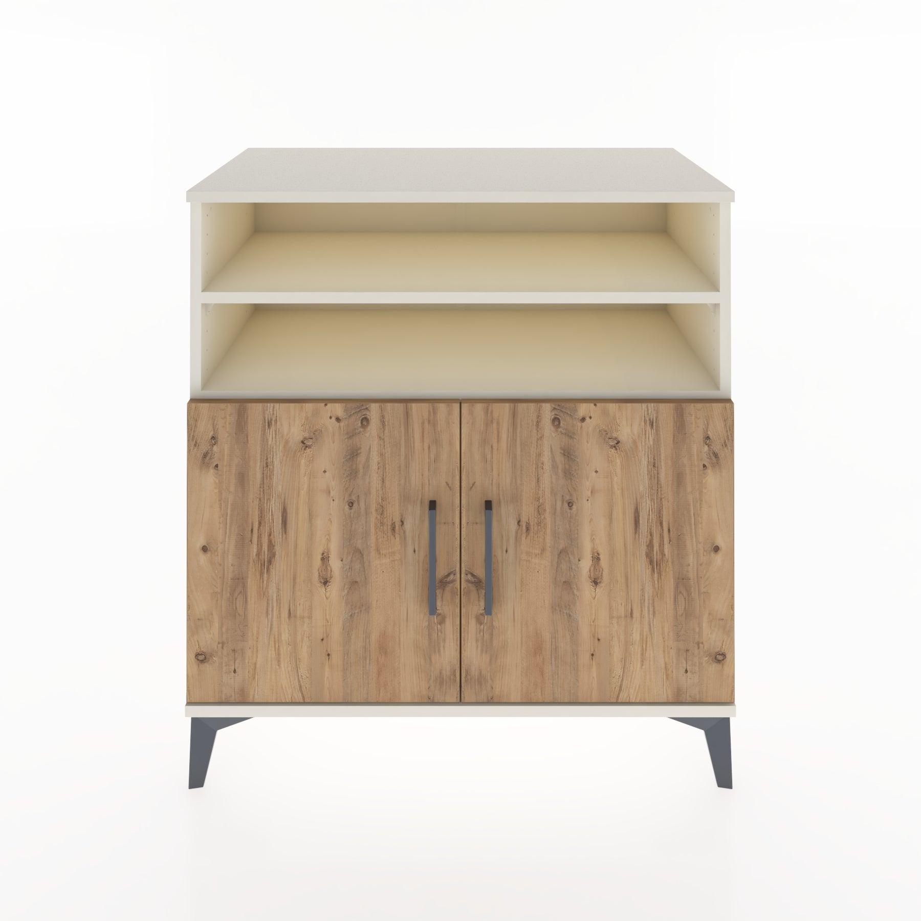 Woodntry Modular Dresser Moonstone 88x44x84 cm with Cover and Shelf KR39-1