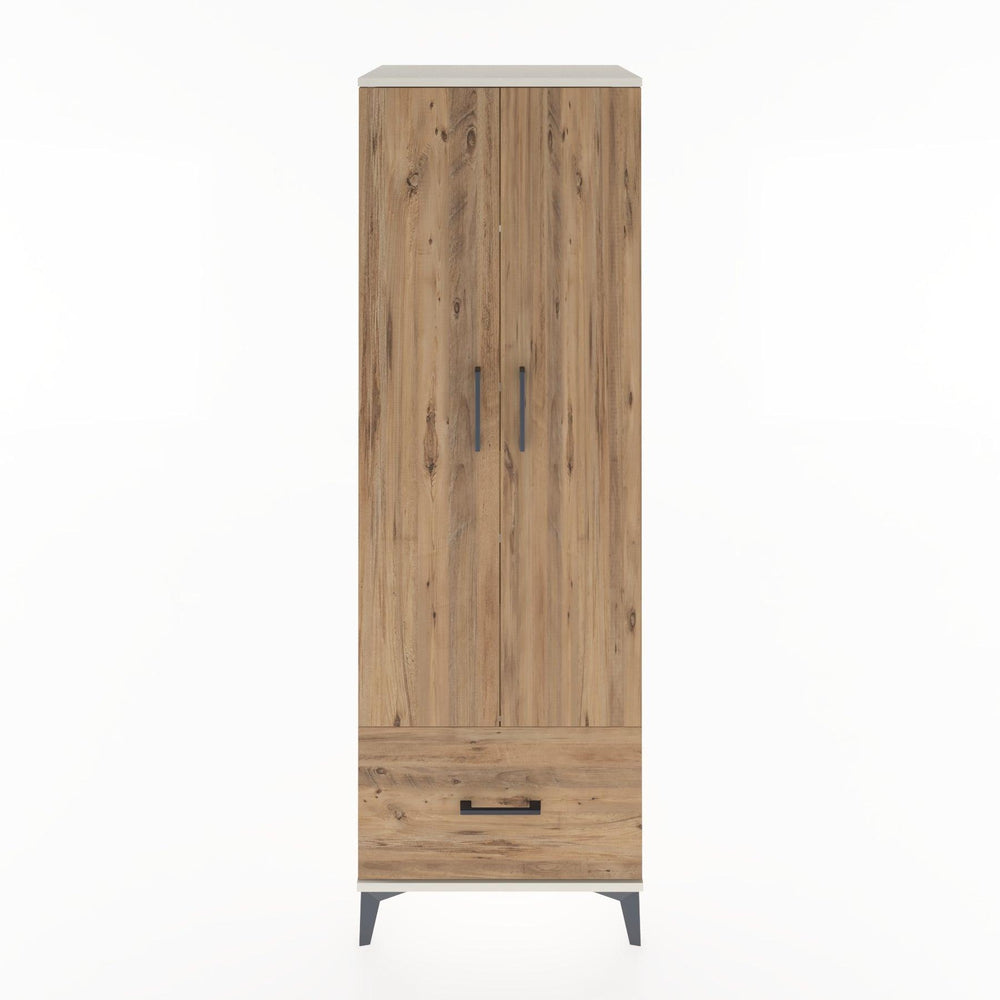 Woodntry Modüler Dolap Aytaşı 60x44x170 cm Kapaklı ve Çekmeceli KC16-1