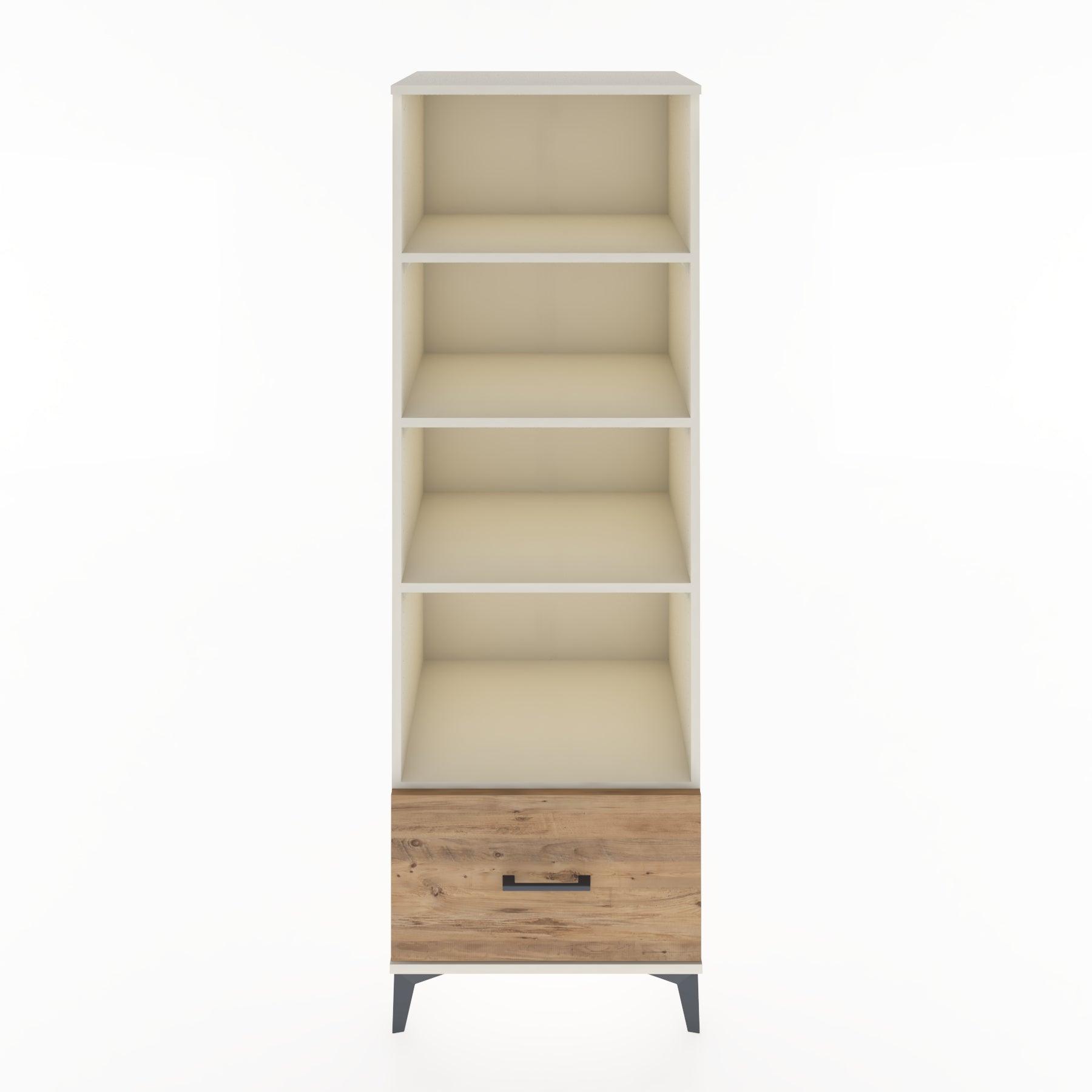 Woodntry Modular Cabinet Moonstone 60x44x170 cm with Drawers and Shelves CR44-1