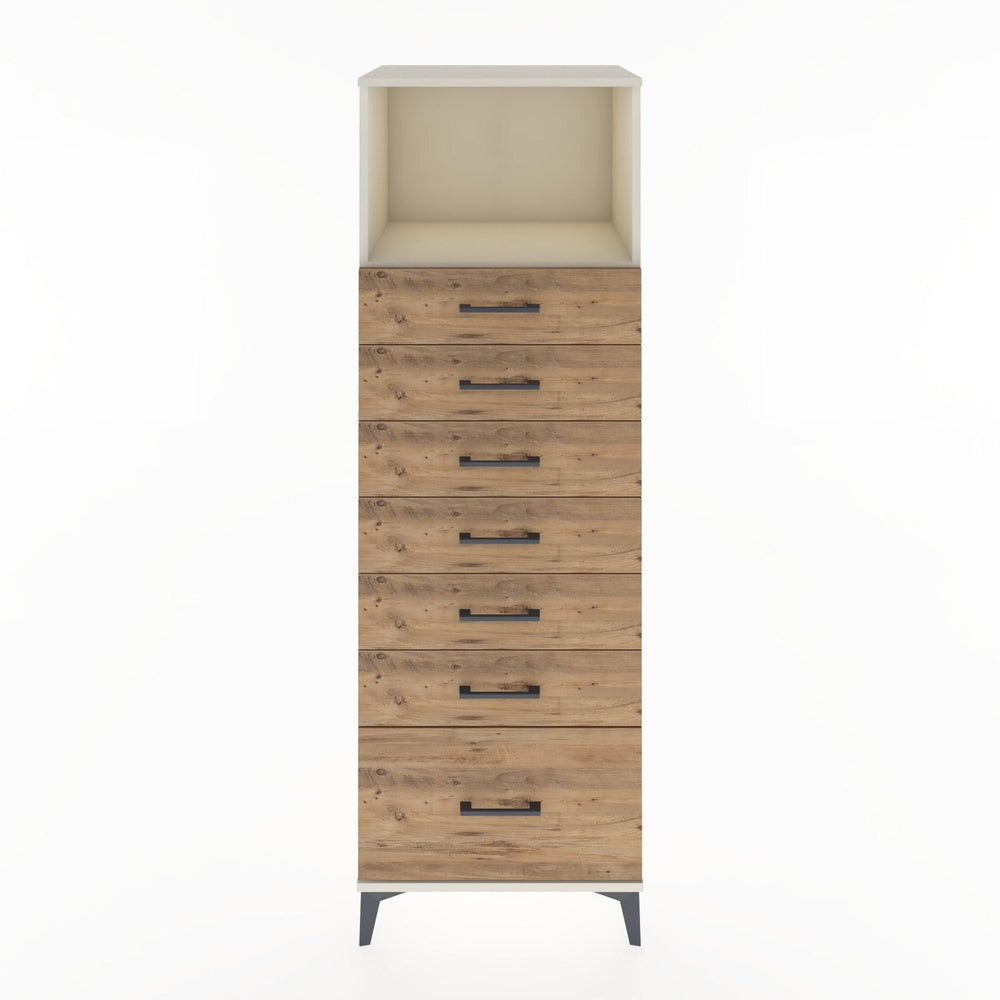 Woodntry Modular Cabinet Moonstone 60x44x170 cm with Drawers and Shelves CR38-1