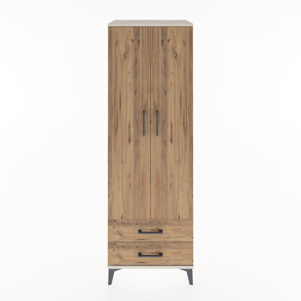 Woodntry Modüler Dolap Aytaşı 60x44x170 cm Kapaklı ve Çekmeceli KC29-1