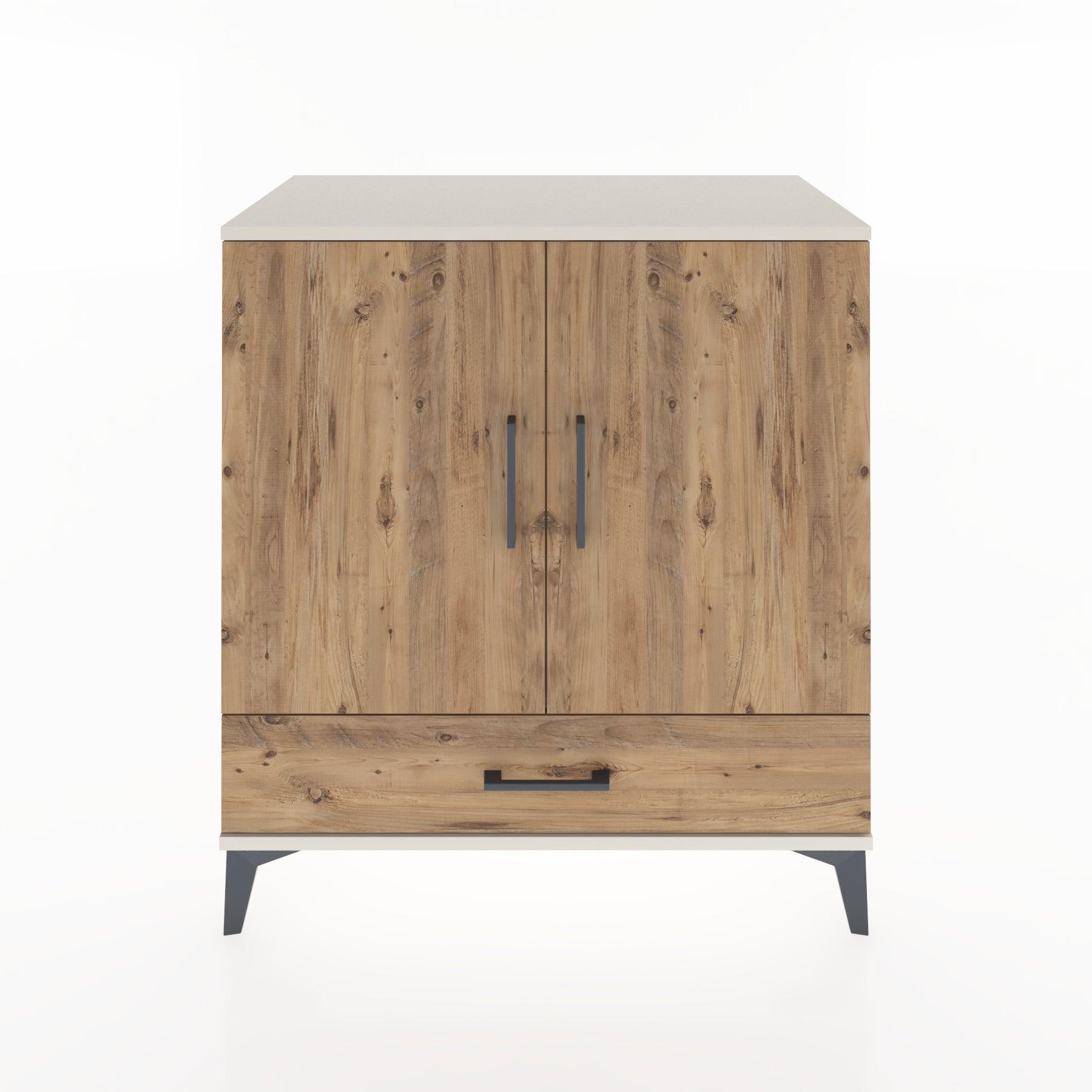 Woodntry Modular Dresser Moonstone 88x44x84 cm with Cover and Drawer KC73-1