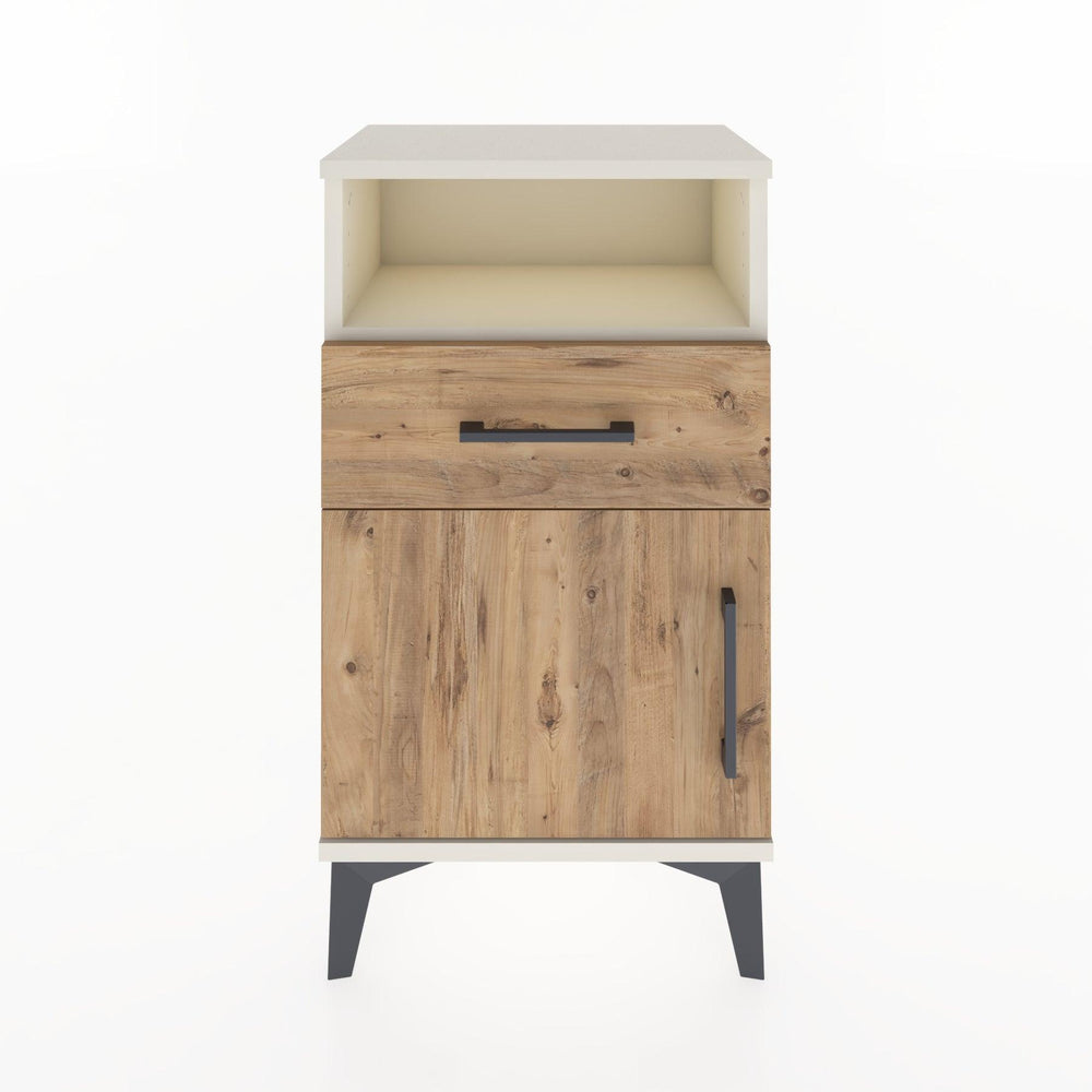 Woodntry Modüler Komodin Raf Çekmece Kapaklı 44x30x68 cm Aytaşı - Woodntry