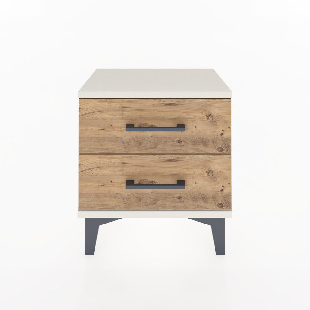 Woodntry Modüler Komodin İki Çekmeceli 44x30x36 cm Aytaşı - Woodntry