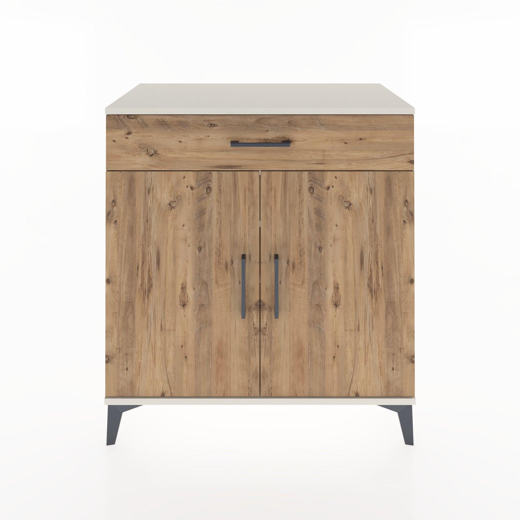 Woodntry Modular Dresser Moonstone 88x44x84 cm with Cover and Drawer KC78-1