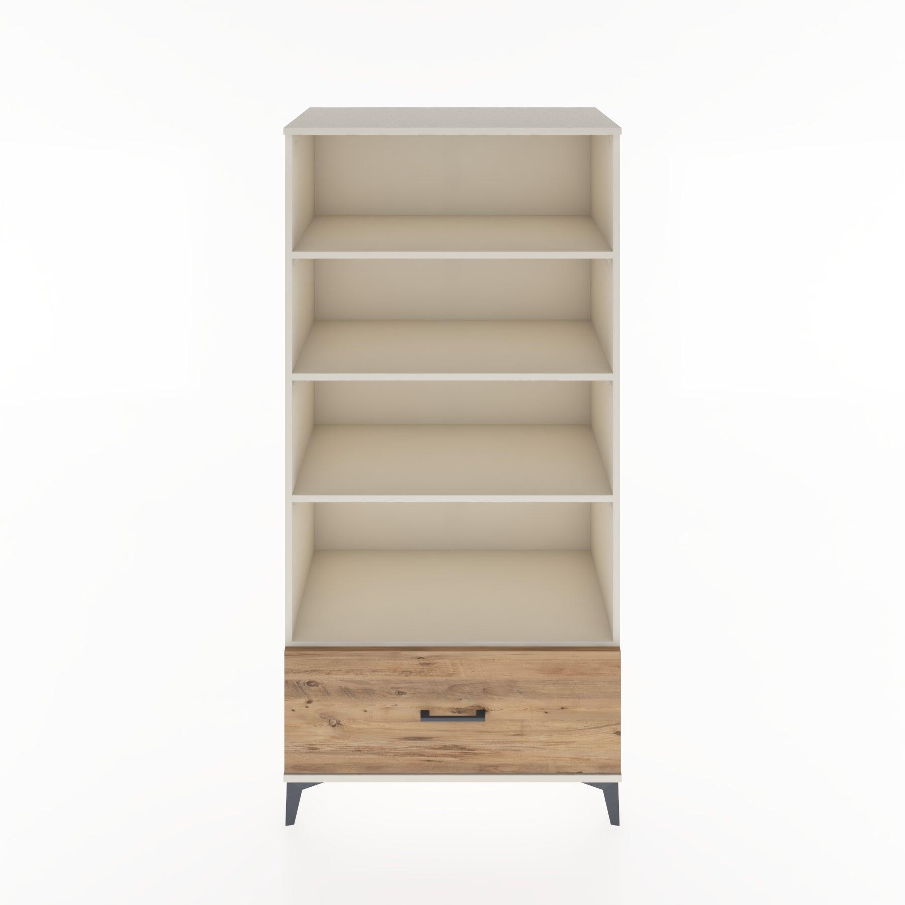 Woodntry Modular Cabinet Moonstone 88x44x170 cm with Drawers and Shelves CR44-1