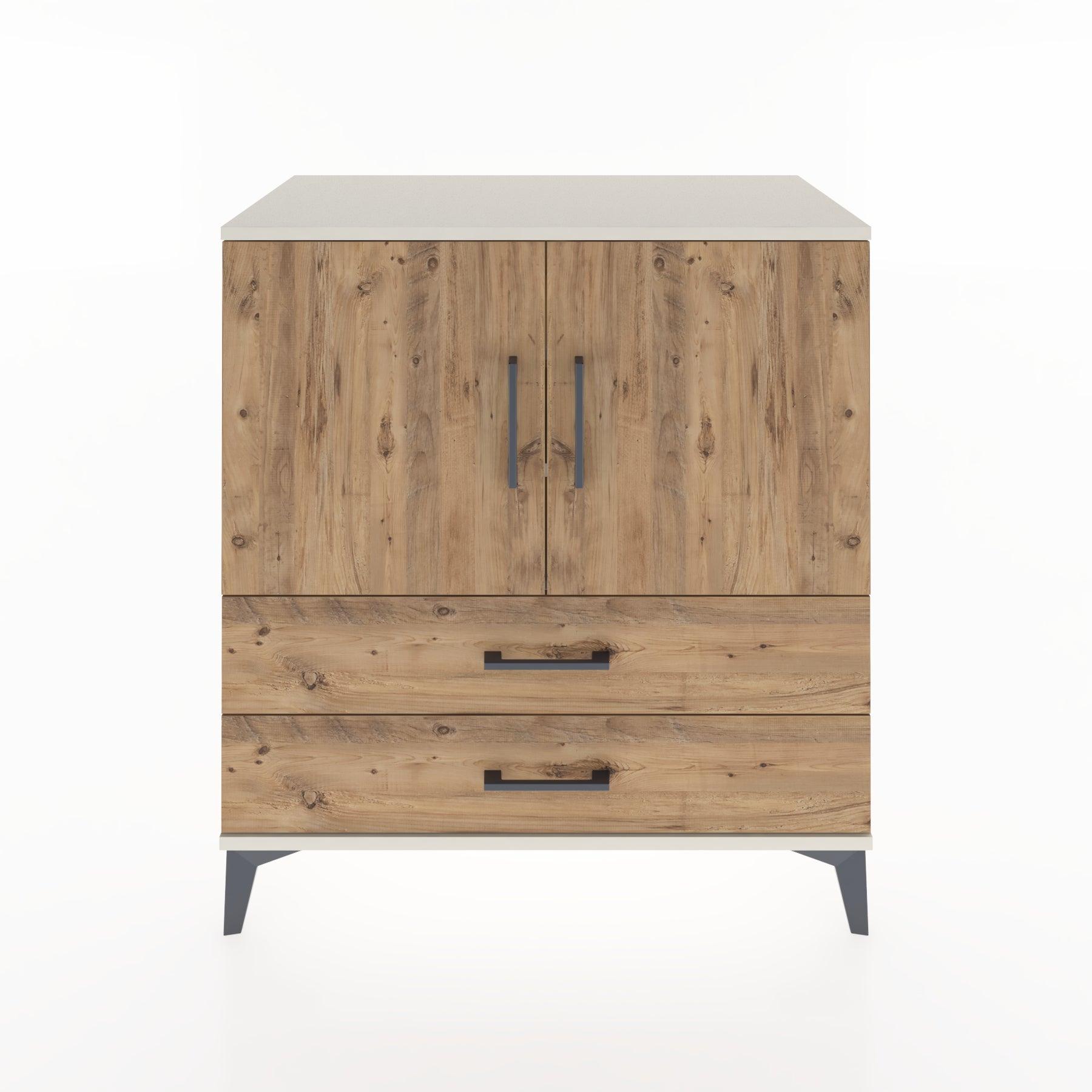 Woodntry Modular Dresser Moonstone 88x44x84 cm with Cover and Drawer KC22-1