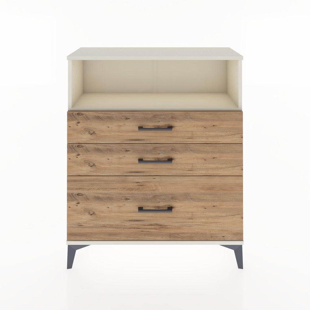 Woodntry Modüler Şifonyer Aytaşı 88x30x94 cm Çekmeceli ve Raflı CR13-1