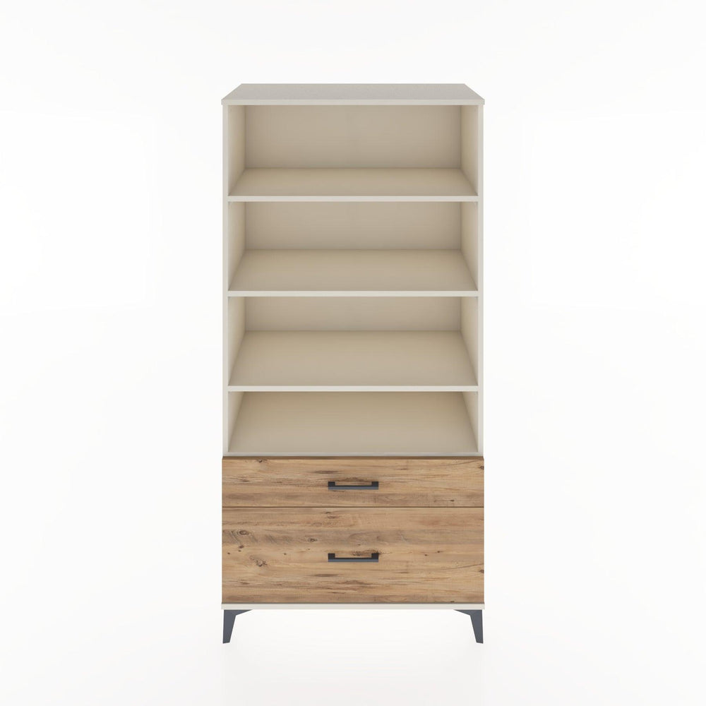 Woodntry Modular Cabinet Moonstone 88x44x170 cm with Drawers and Shelves CR43-1