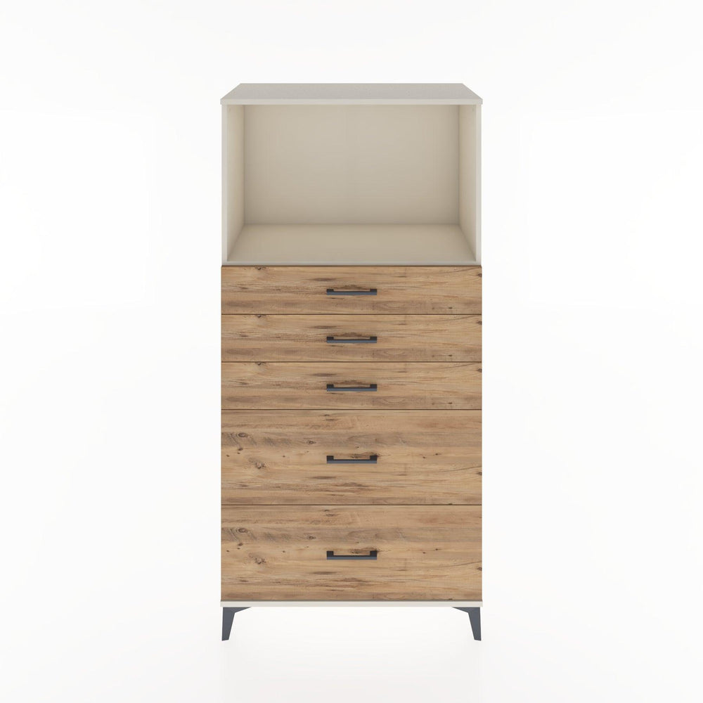 Woodntry Modular Cabinet Moonstone 88x44x170 cm with Drawers and Shelves CR46-1