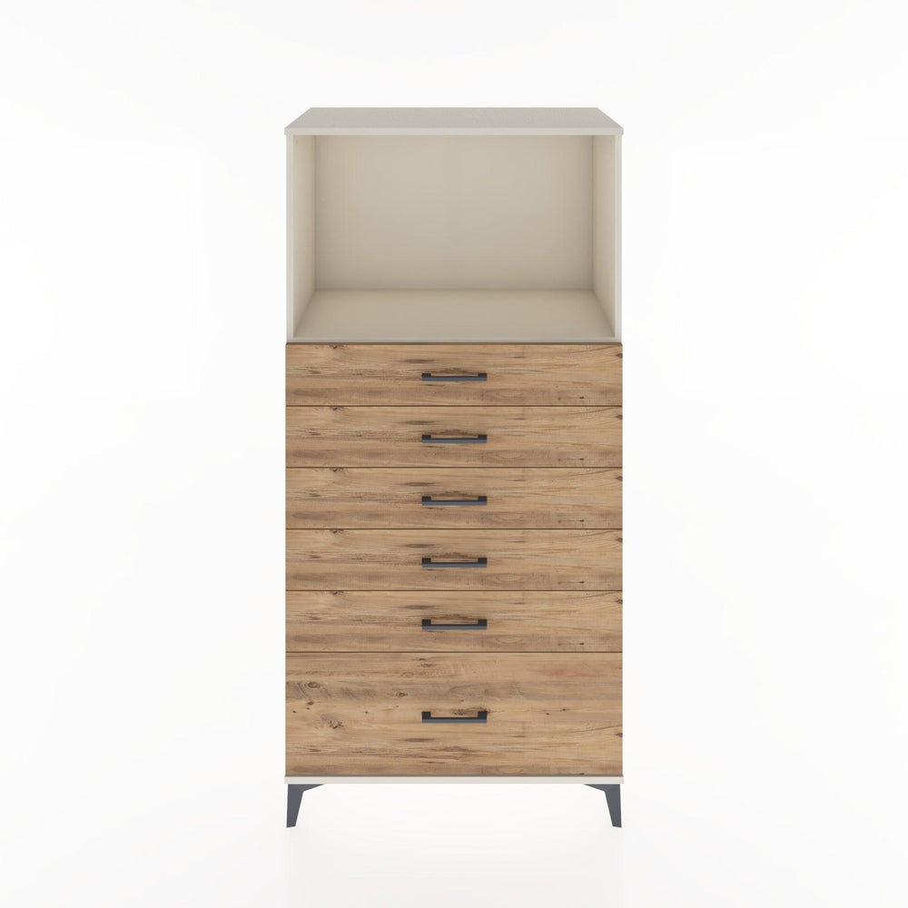 Woodntry Modüler Dolap Aytaşı 88x44x170 cm Çekmeceli ve Raflı CR39-1