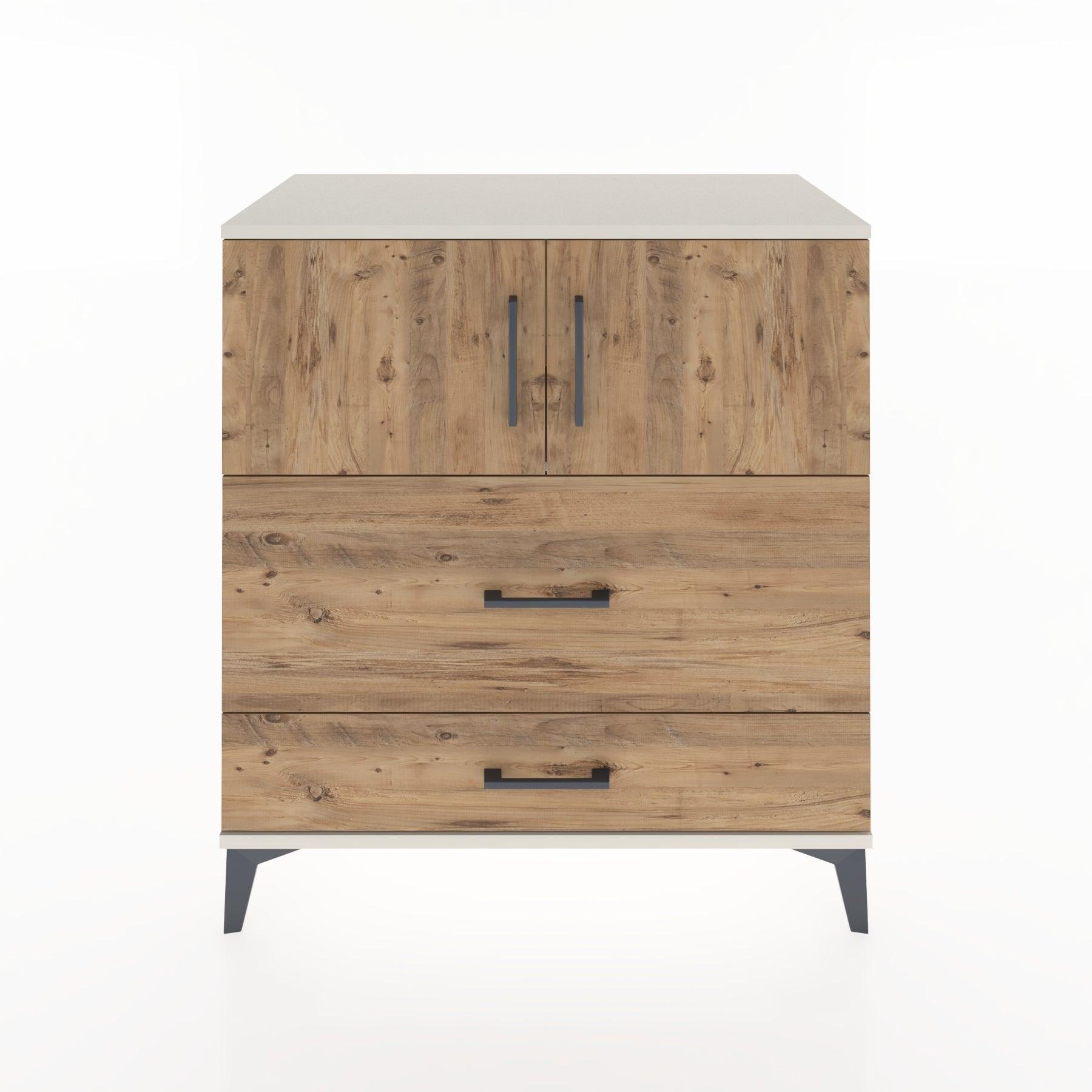Woodntry Modular Dresser Moonstone 88x44x84 cm with Cover and Drawer KC113-1