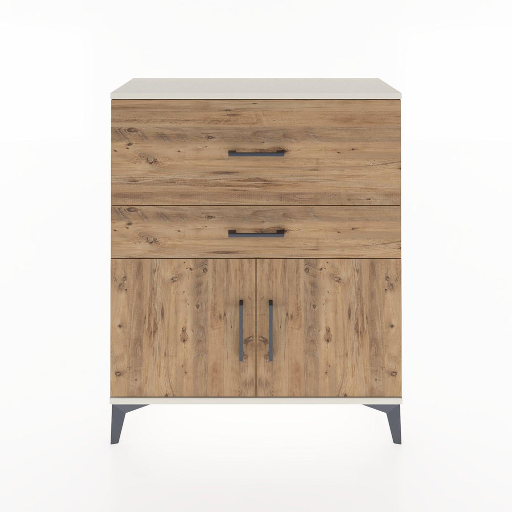 Woodntry Modüler Şifonyer Aytaşı 88x30x94 cm Kapaklı ve Çekmeceli KC12-1