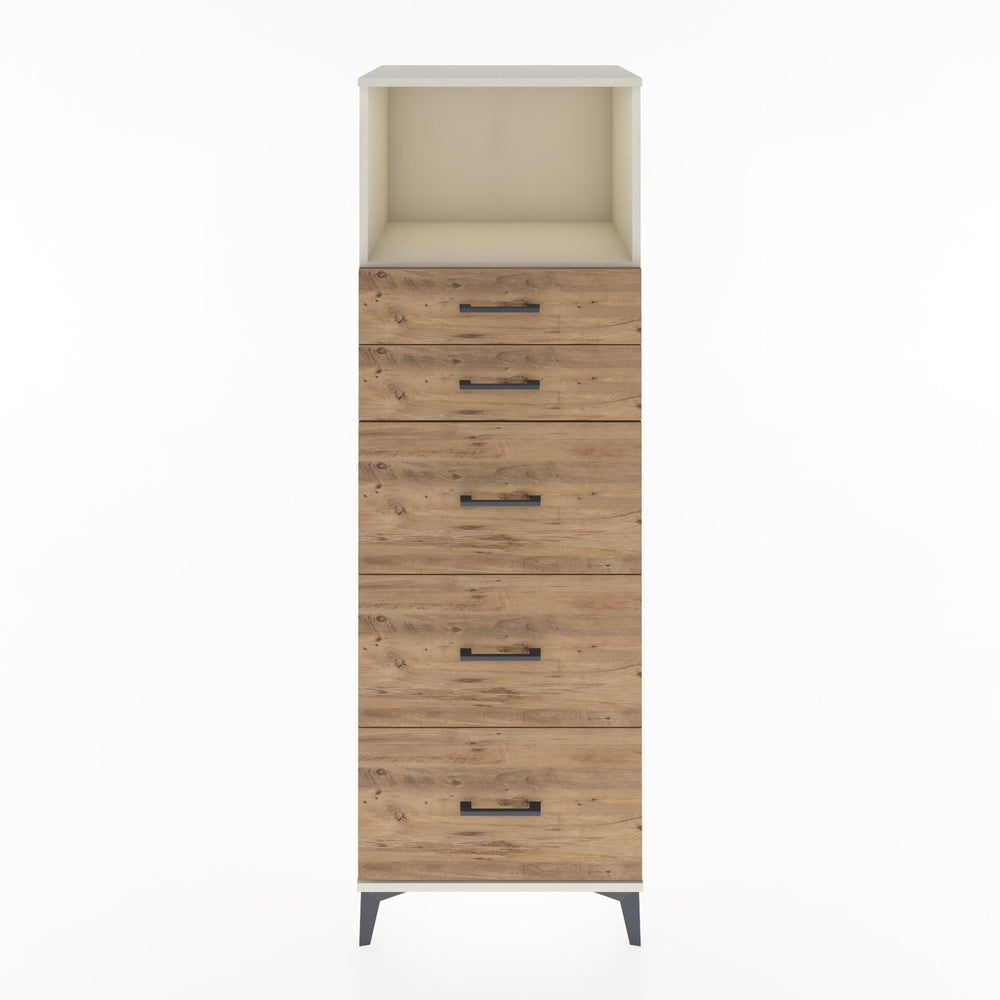 Woodntry Modular Cabinet Moonstone 60x44x170 cm with Drawers and Shelves CR49-1