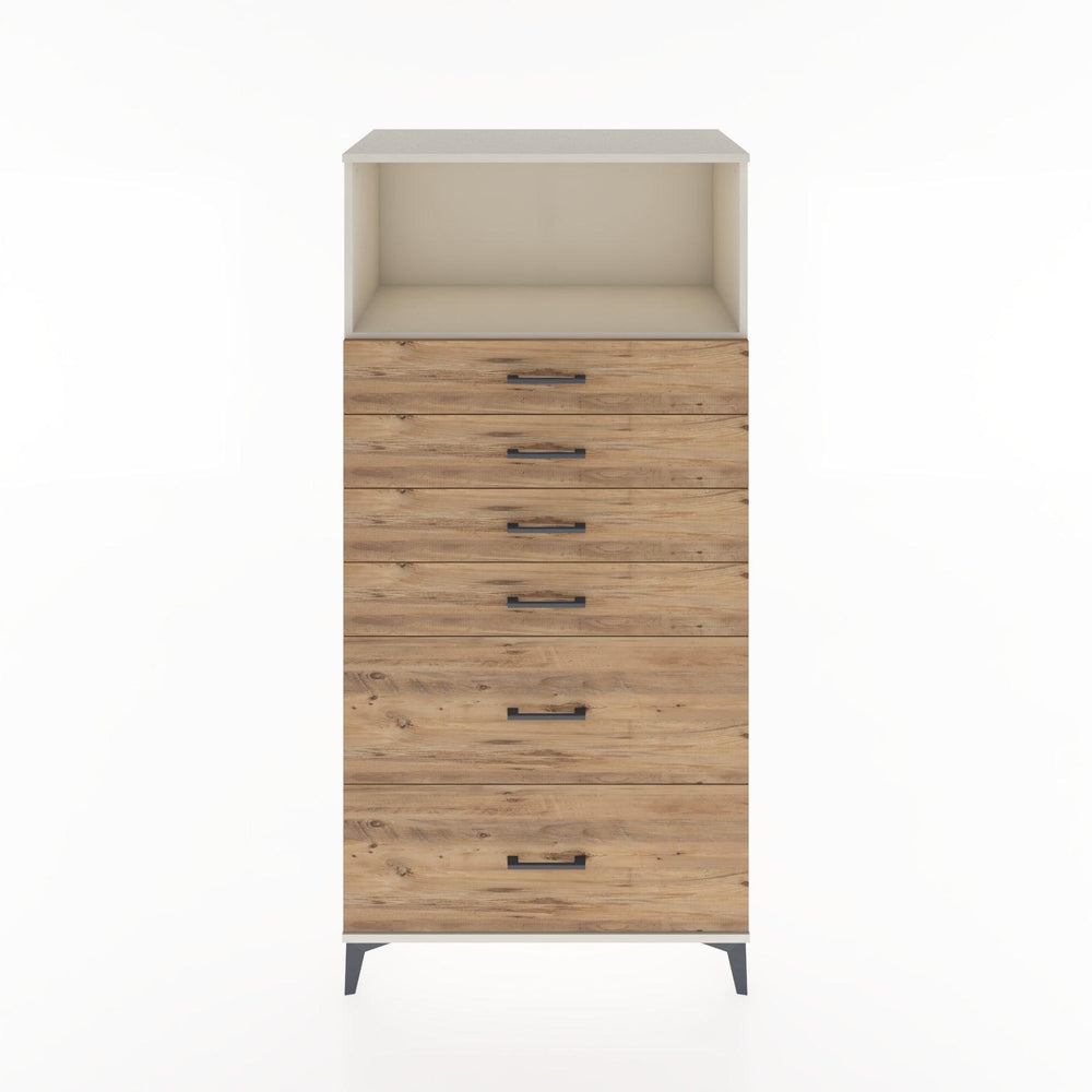 Woodntry Modular Cabinet Moonstone 88x44x170 cm with Drawers and Shelves CR45-1