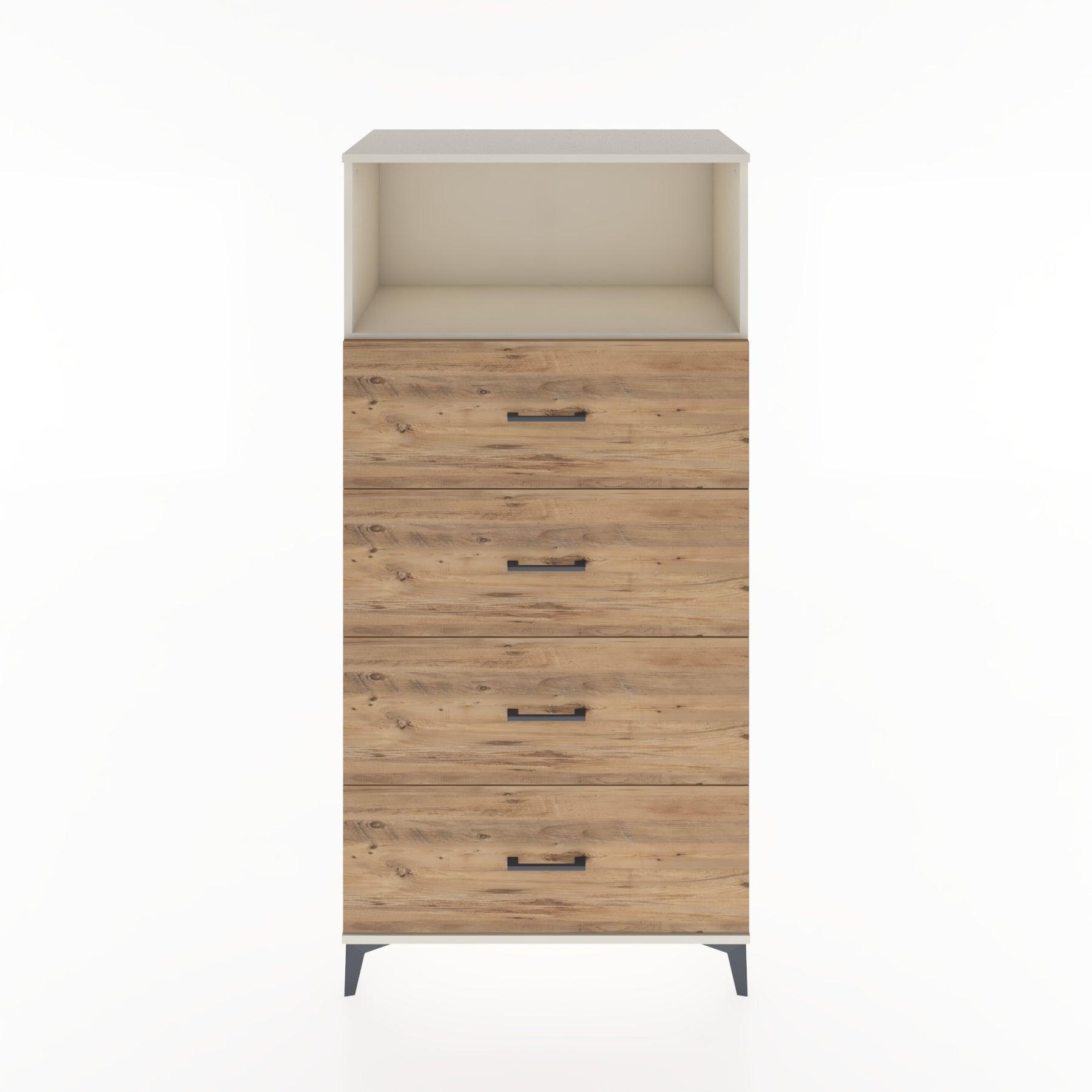 Woodntry Modular Cabinet Moonstone 88x44x170 cm with Drawers and Shelves CR53-1