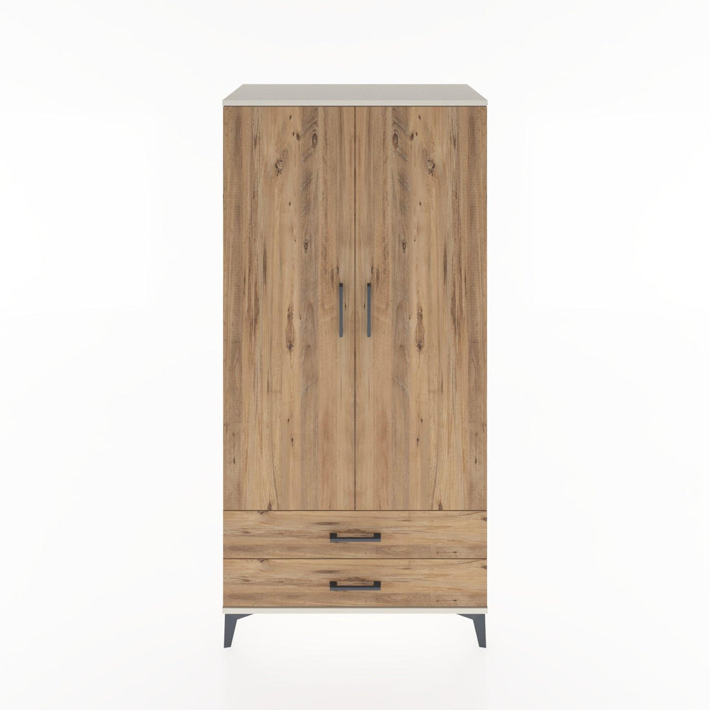 Woodntry Modular Cabinet Moonstone 88x44x170 cm with Doors and Drawers KC29-1