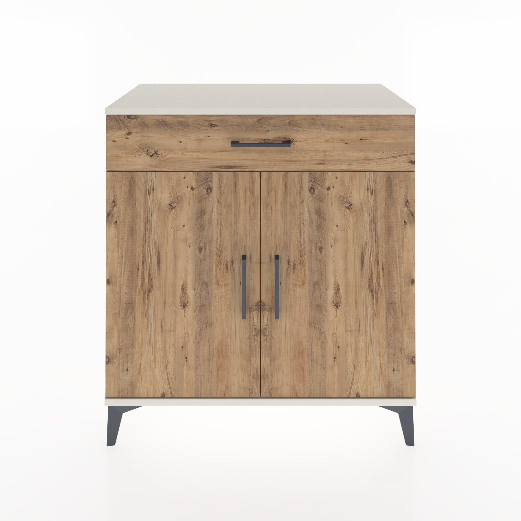Woodntry Modular Dresser Moonstone 88x44x84 cm with Cover and Drawer KC81-1
