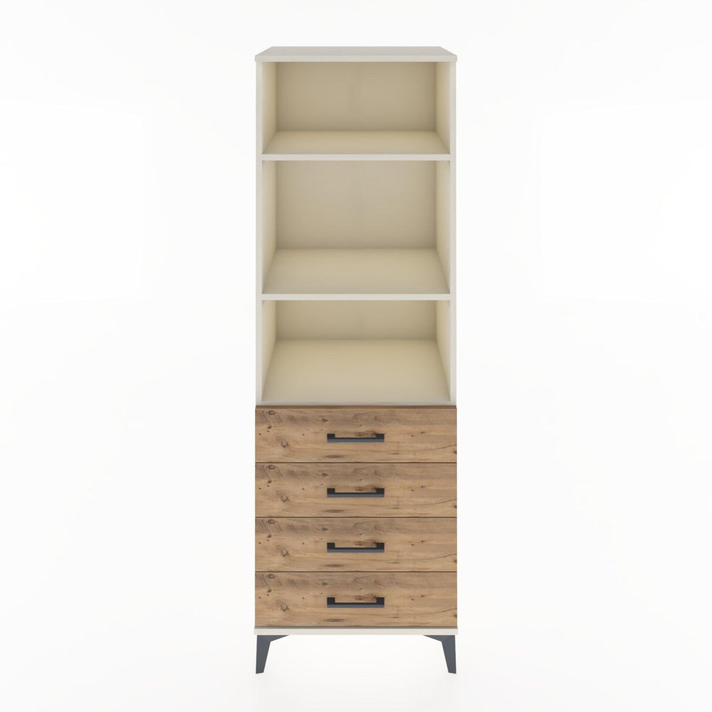 Woodntry Modular Cabinet Moonstone 60x44x170 cm with Drawers and Shelves CR36-1