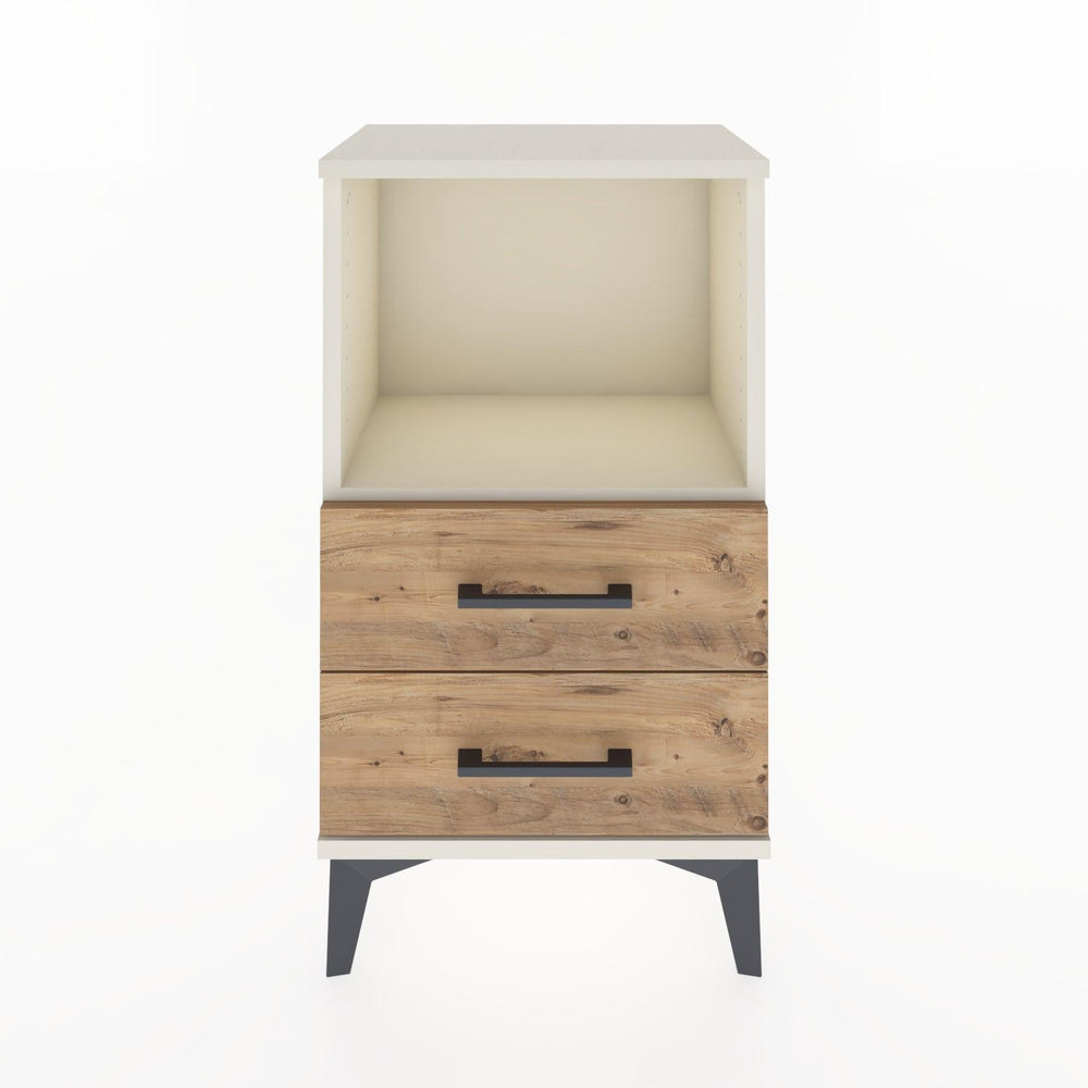 Woodntry Modüler Komodin 2 Çekmece ve Raflı V2 44x30x68 cm Aytaşı - Woodntry