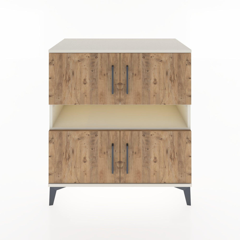 Woodntry Modüler Şifonyer Aytaşı 88x44x84 cm Kapaklı ve Çekmeceli KC102-1