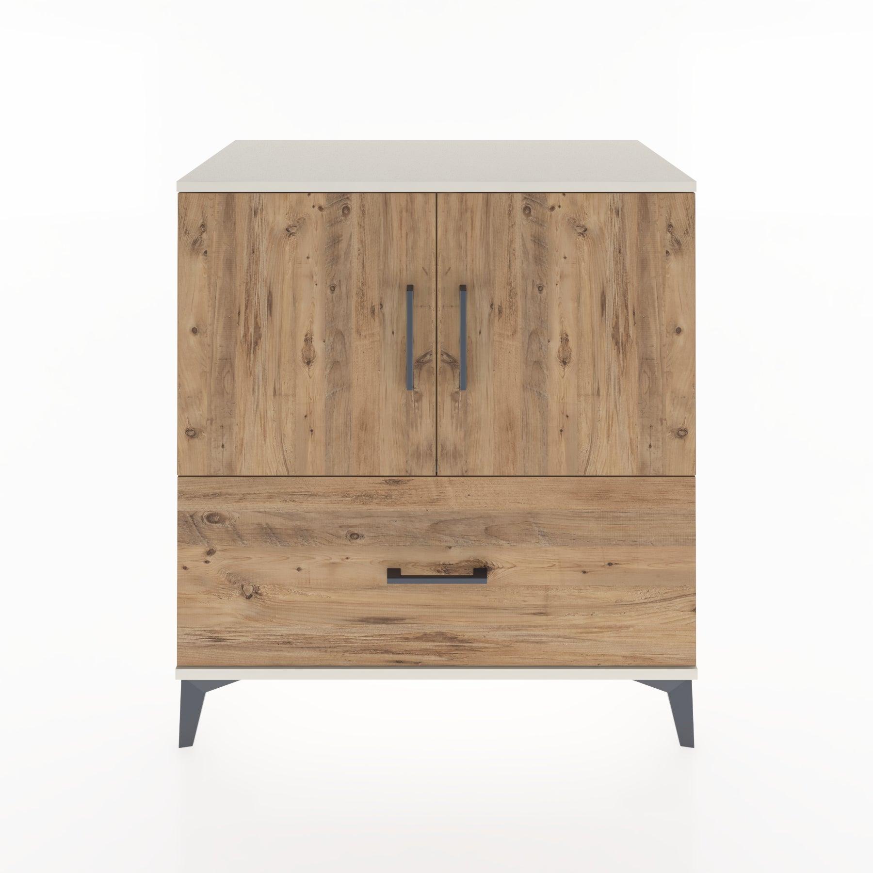 Woodntry Modular Dresser Moonstone 88x44x84 cm with Cover and Drawer KC48-1