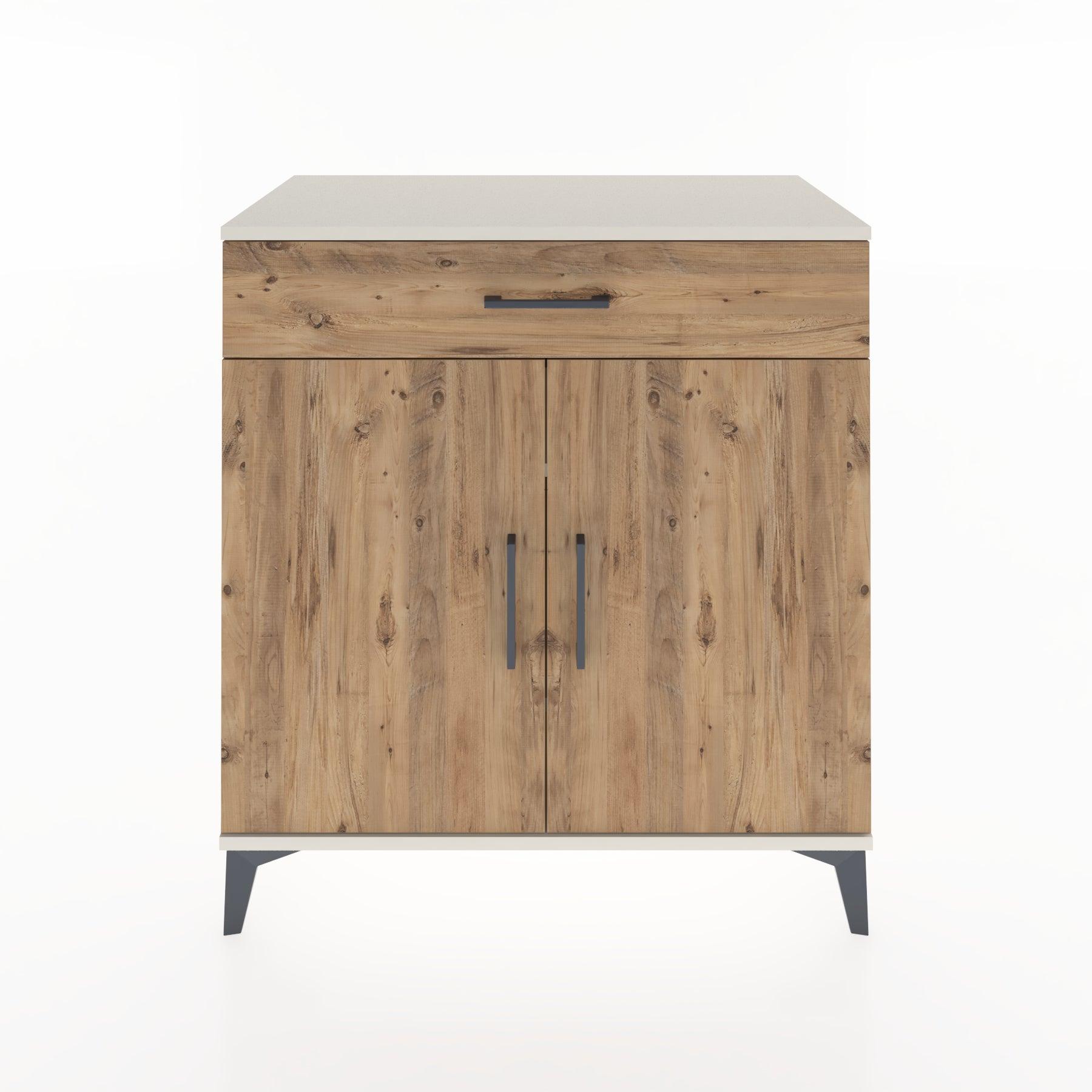 Woodntry Modular Dresser Moonstone 88x44x84 cm with Cover and Drawer KC79-1