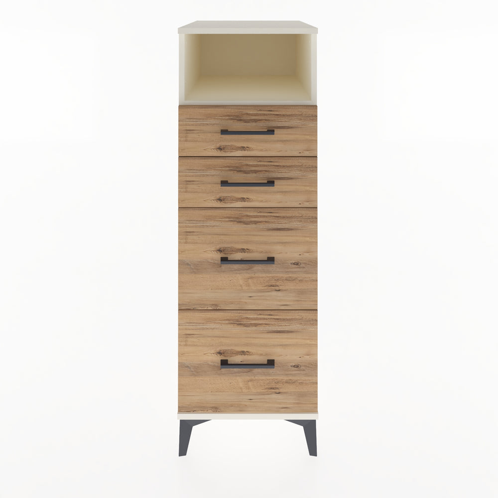 Woodntry Modular Cabinet Moonstone 44x59x122 cm with Drawers and Shelves CR101-1