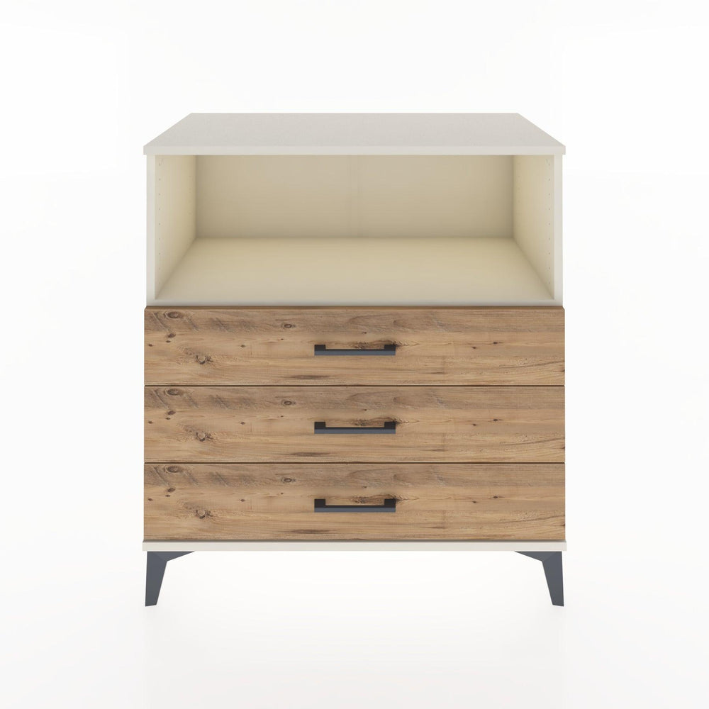 Woodntry Modular Dresser Moonstone 88x44x84 cm with Drawers and Shelves CR18-1