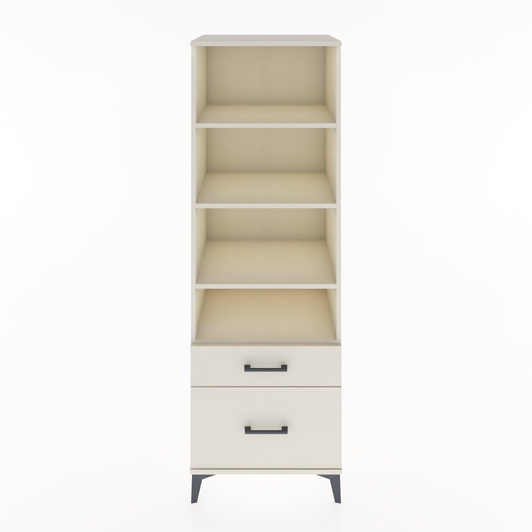 Woodntry Modular Cabinet Moonstone 60x44x170 cm with Drawers and Shelves CR43-1
