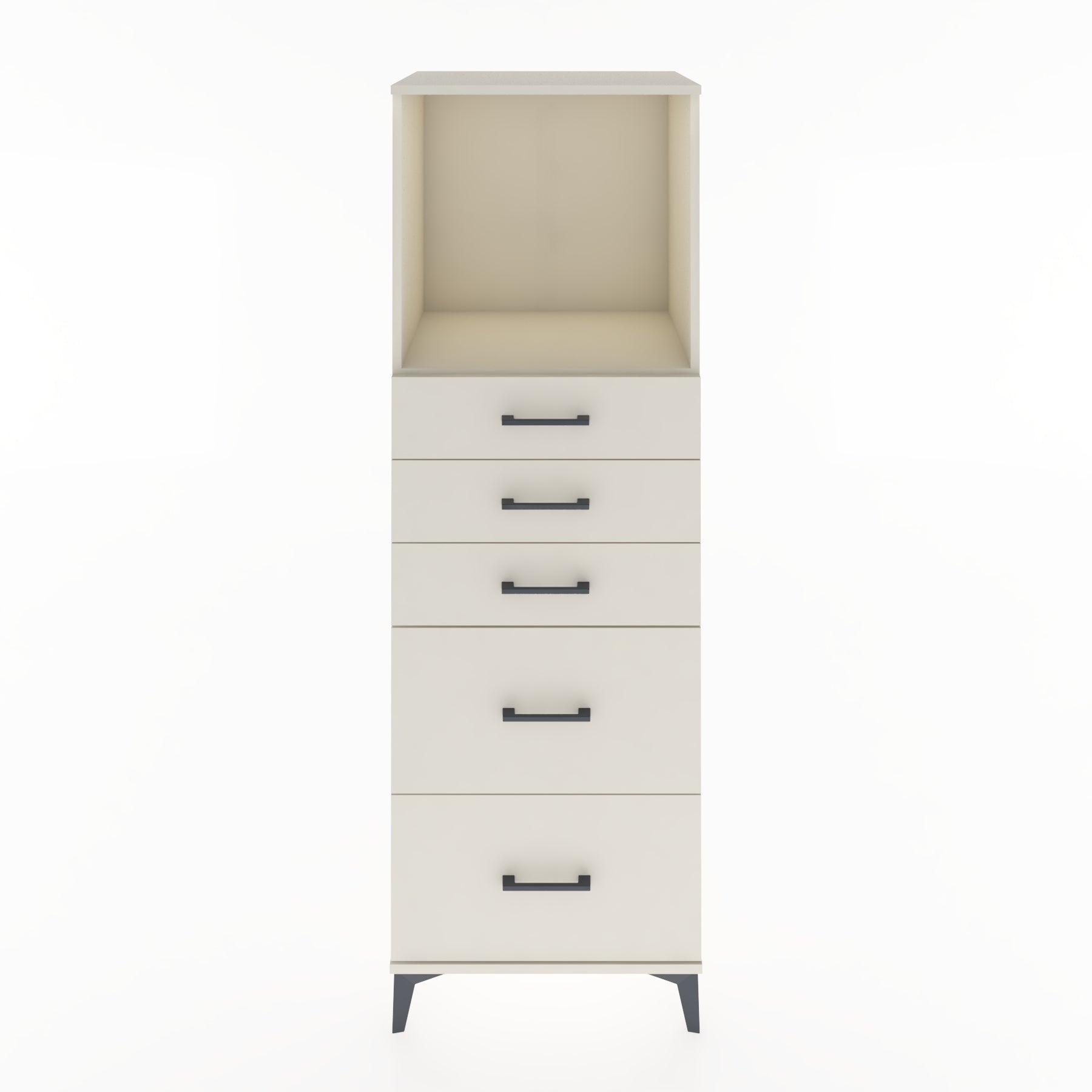 Woodntry Modular Cabinet Moonstone 60x44x170 cm with Drawers and Shelves CR45-1