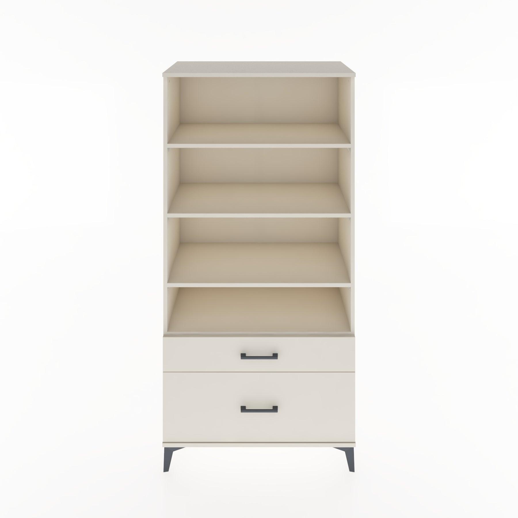 Woodntry Modular Cabinet Moonstone 88x44x170 cm with Drawers and Shelves CR43-1