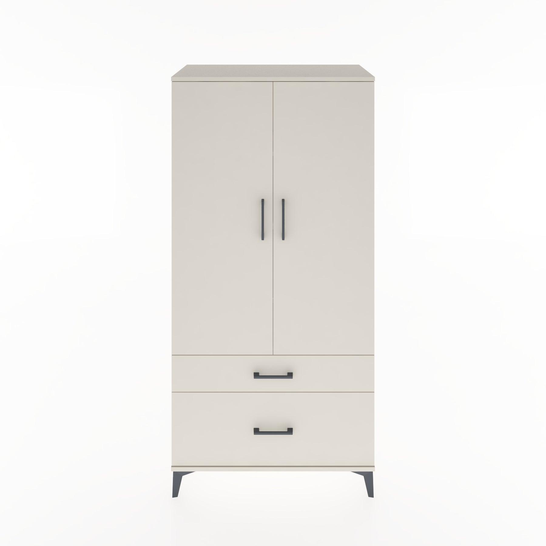 Woodntry Modular Cabinet Moonstone 88x44x170 cm with Doors and Drawers KC15-1