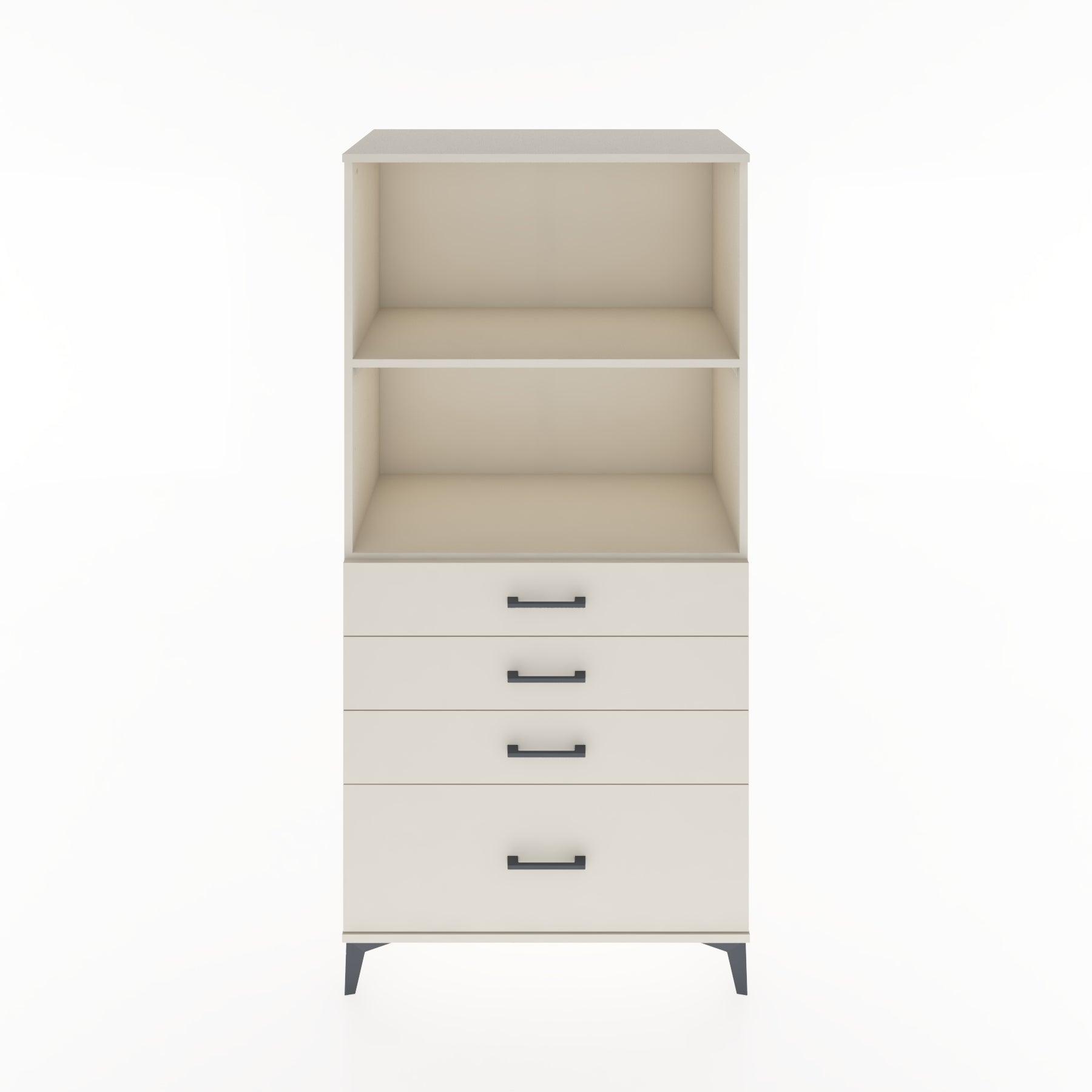 Woodntry Modular Cabinet Moonstone 88x44x170 cm with Drawers and Shelves CR41-1