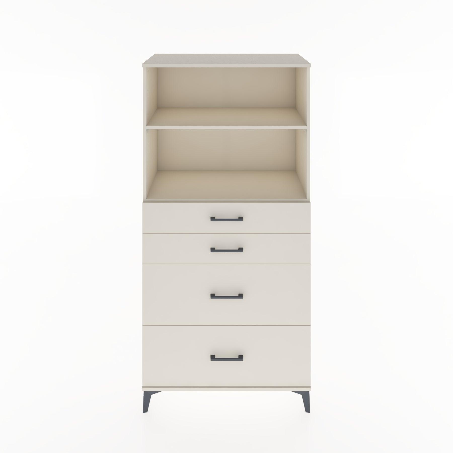 Woodntry Modular Cabinet Moonstone 88x44x170 cm with Drawers and Shelves CR47-1