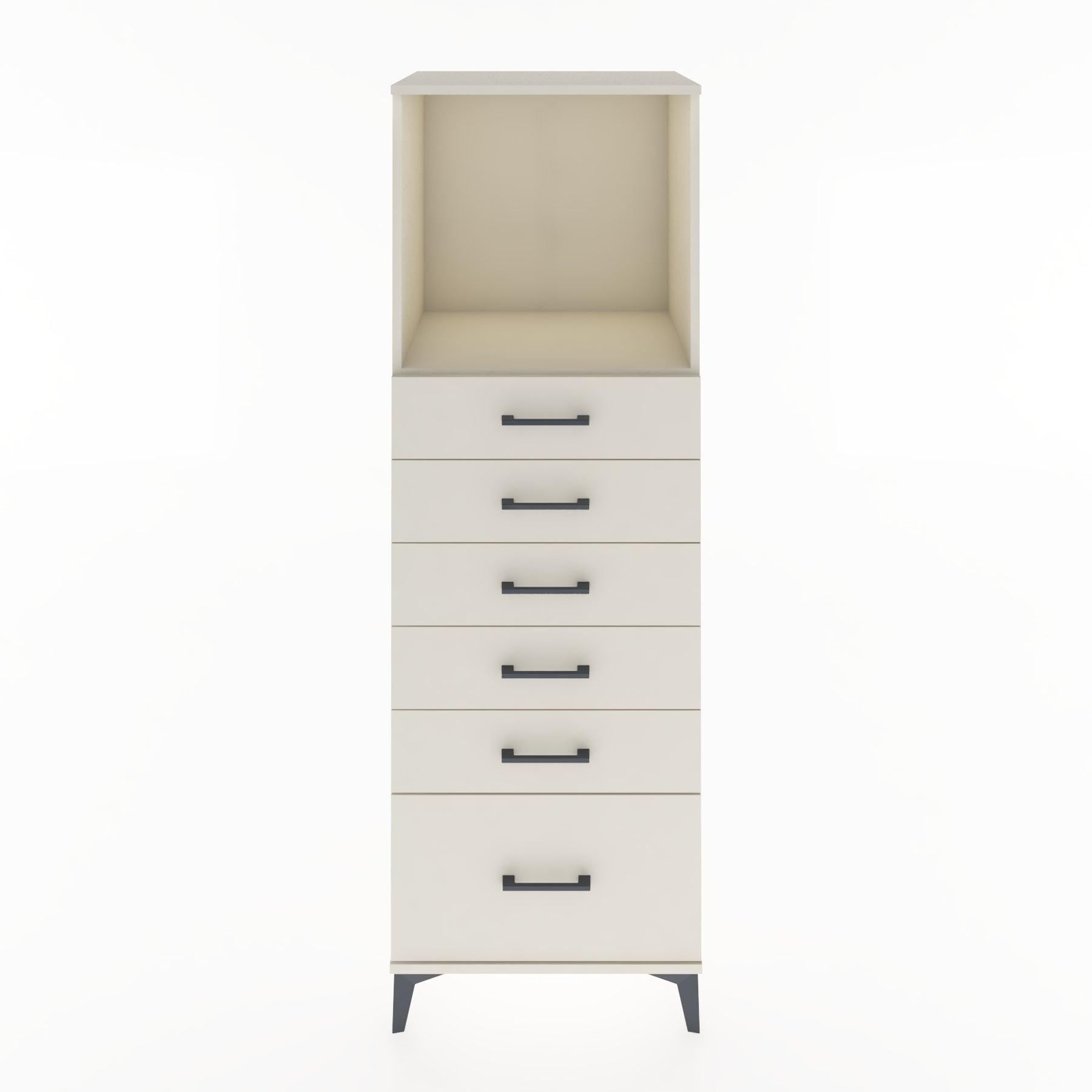 Woodntry Modular Cabinet Moonstone 60x44x170 cm with Drawers and Shelves CR39-1