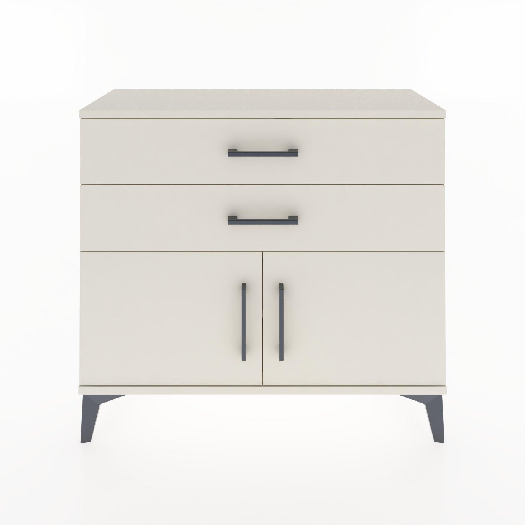 Woodntry Modüler Şifonyer Çekmece Raf Kapaklı 88x30x68 cm Çam - Woodntry