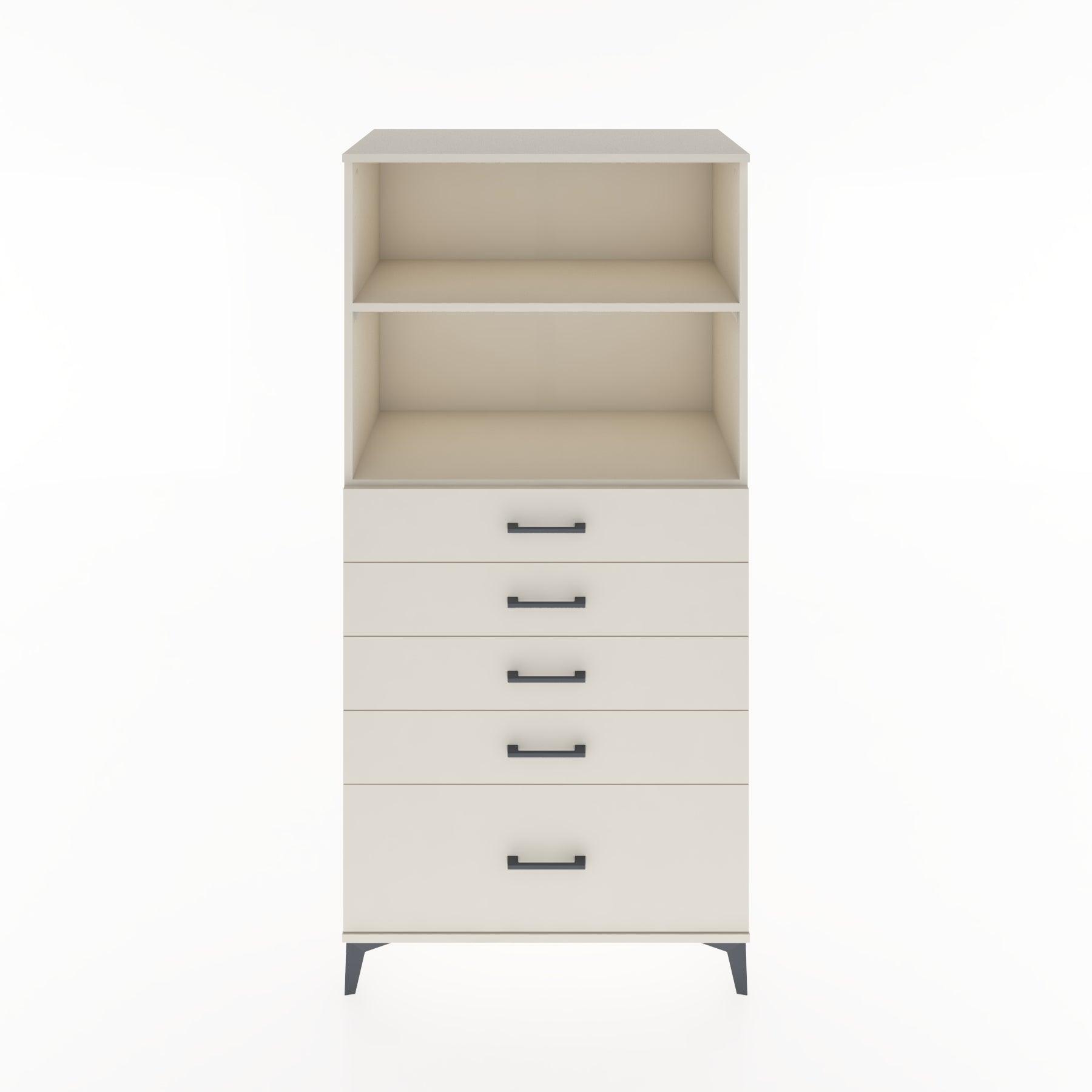 Woodntry Modular Cabinet Moonstone 88x44x170 cm with Drawers and Shelves CR40-1