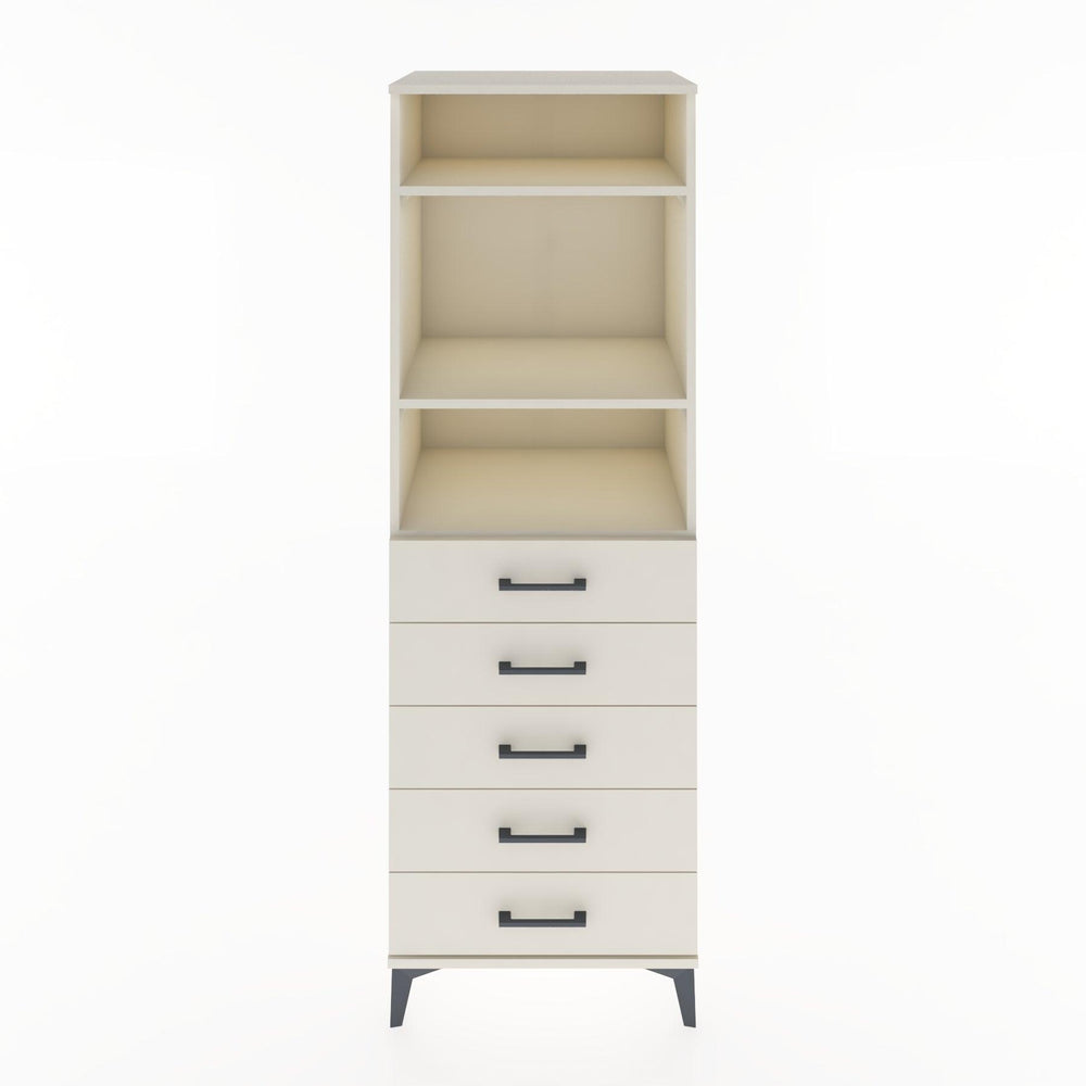 Woodntry Modular Cabinet Moonstone 60x44x170 cm with Drawers and Shelves CR35-1