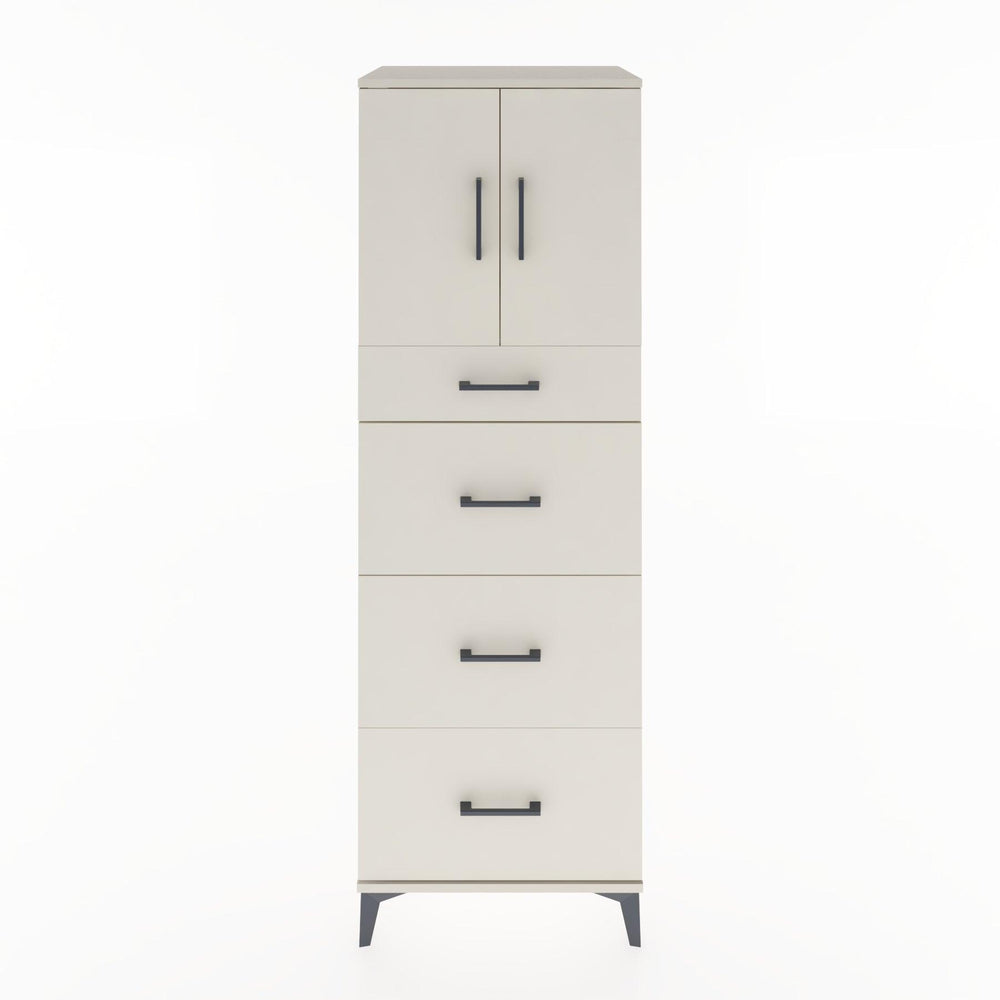 Woodntry Modular Cabinet Moonstone 60x44x170 cm with Doors and Drawers KC23-1